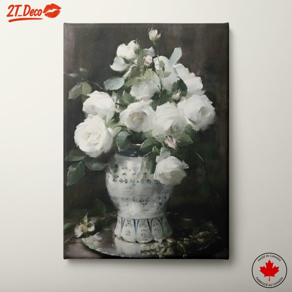 Elegant Floral Arrangement with White Roses