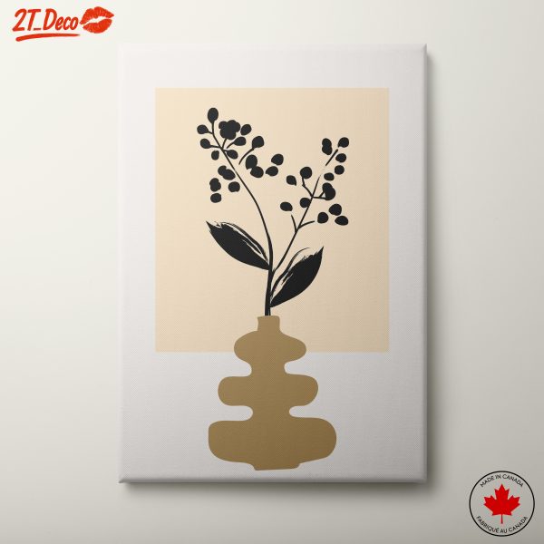 Stylized Botanical Artwork for Modern Decor