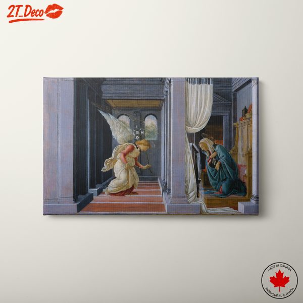 Angel and Virgin Mary Religious Scene
