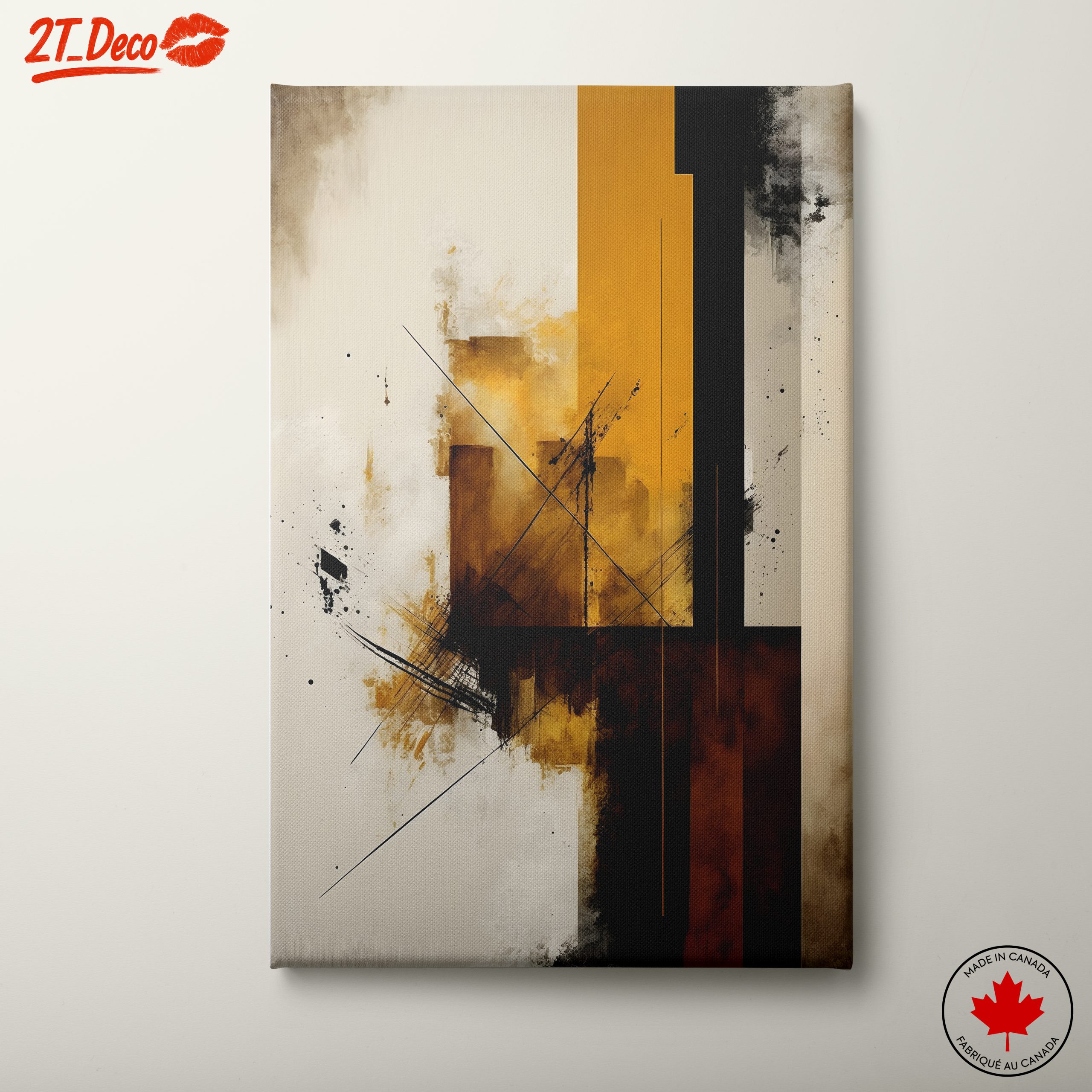 Geometric Abstract Art with Bold Colors 7