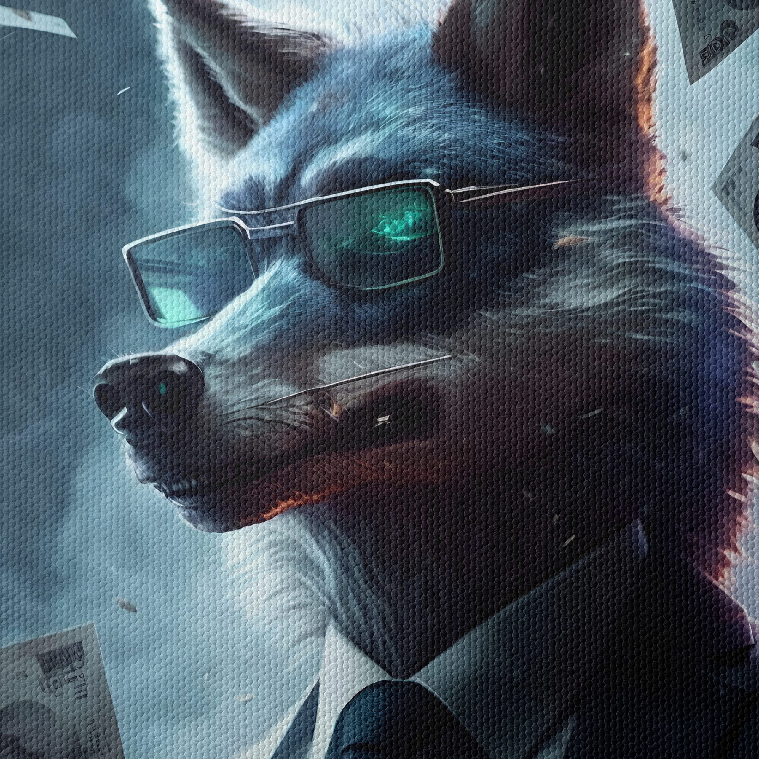 Stylized Wolf in Business Suit Art - Image 4
