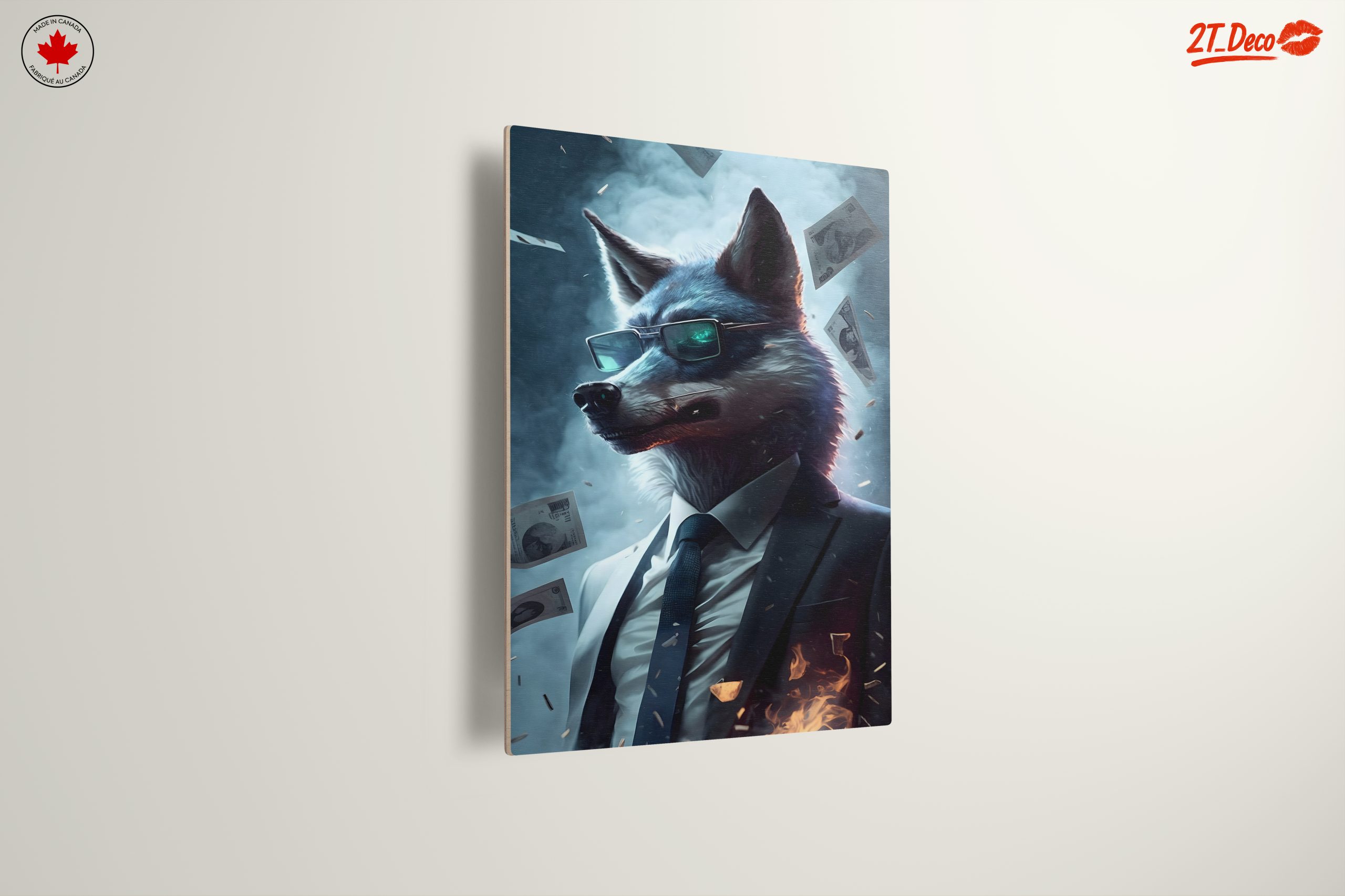 Stylized Wolf in Business Suit Art - Image 13