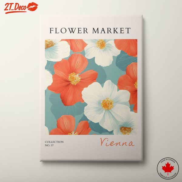 Colorful Floral Artwork of Vienna