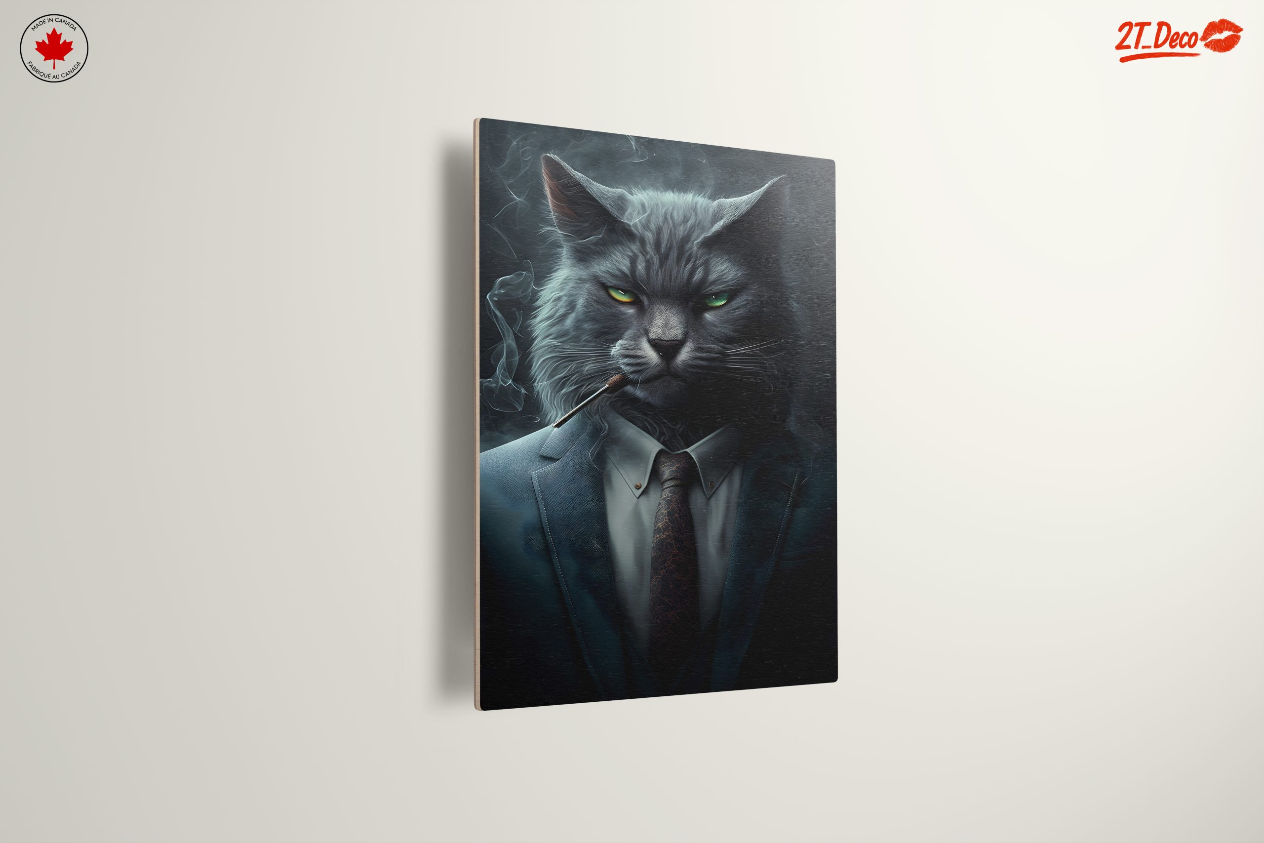 Stylized Gray Cat in Suit - Image 13