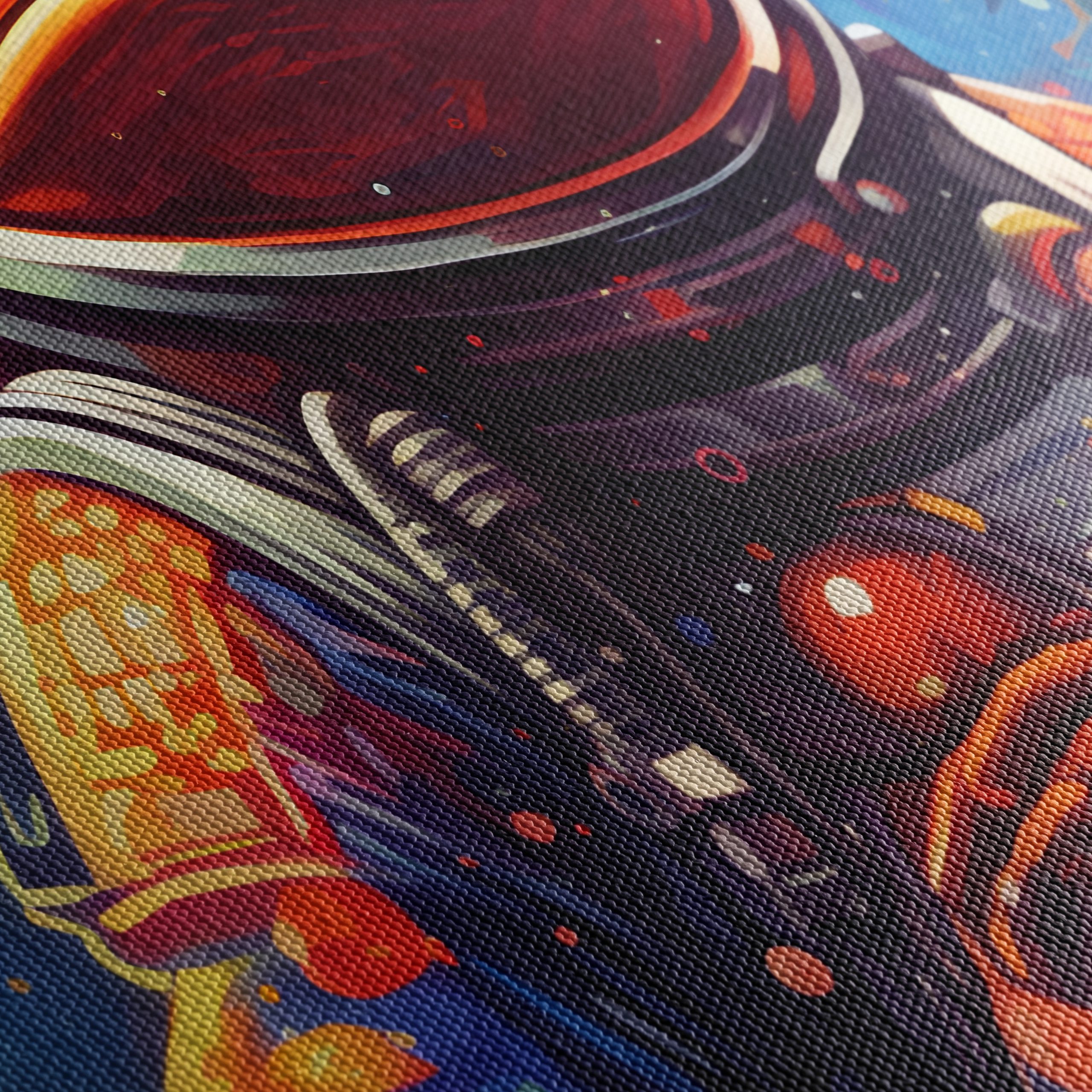 Whimsical Astronaut Frog Art - Image 5