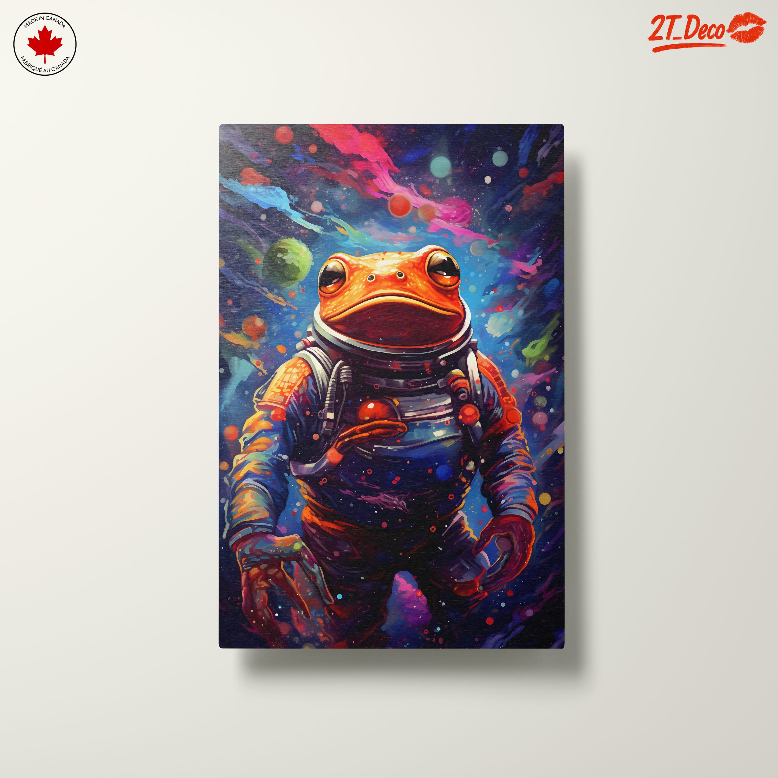 Whimsical Astronaut Frog Art - Image 10