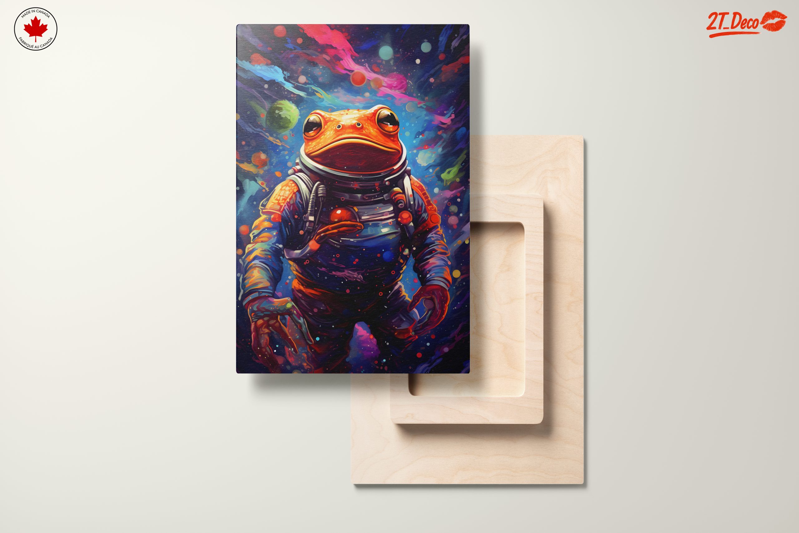 Whimsical Astronaut Frog Art - Image 11