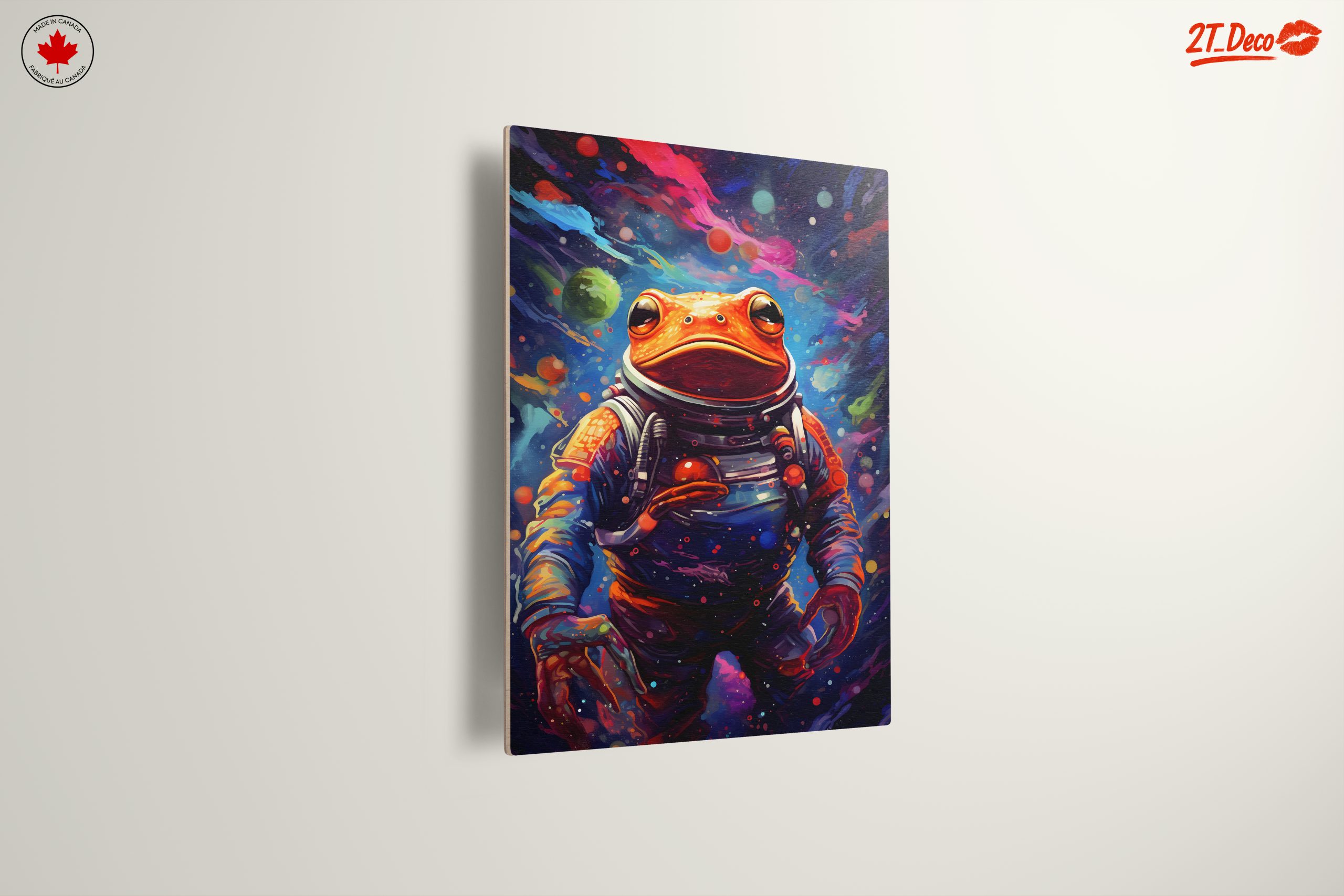 Whimsical Astronaut Frog Art - Image 13