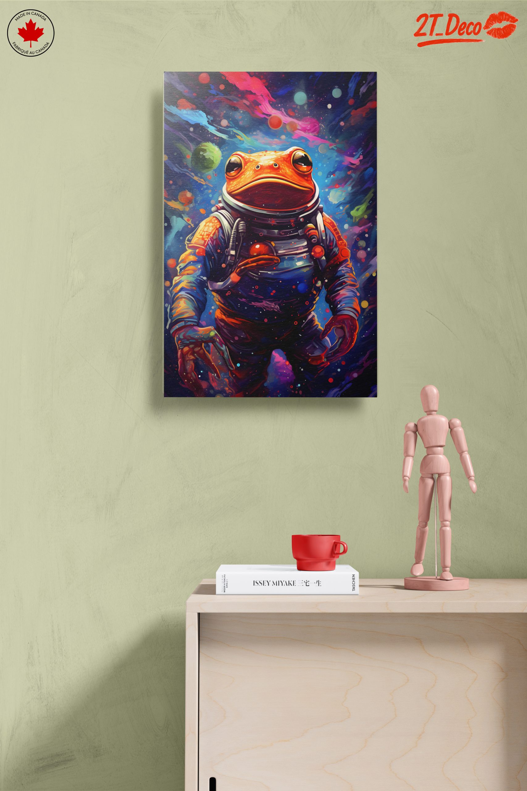 Whimsical Astronaut Frog Art - Image 14
