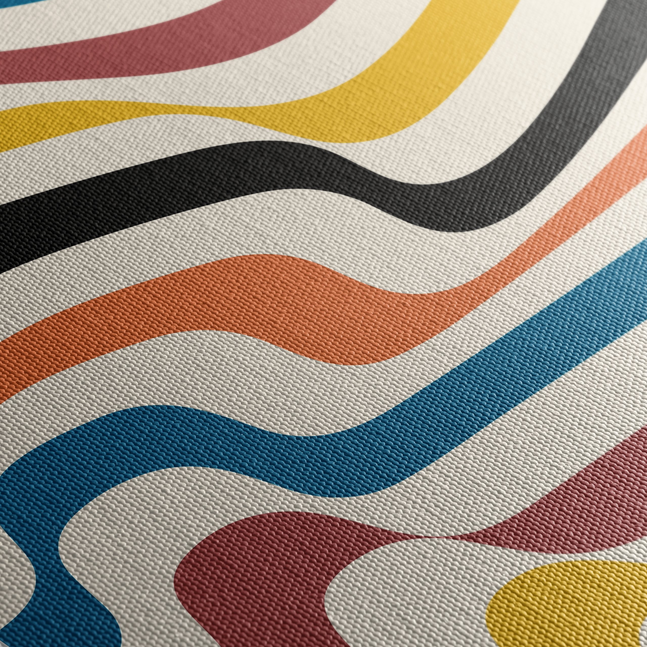 Colorful Waves Abstract Art - Image 5