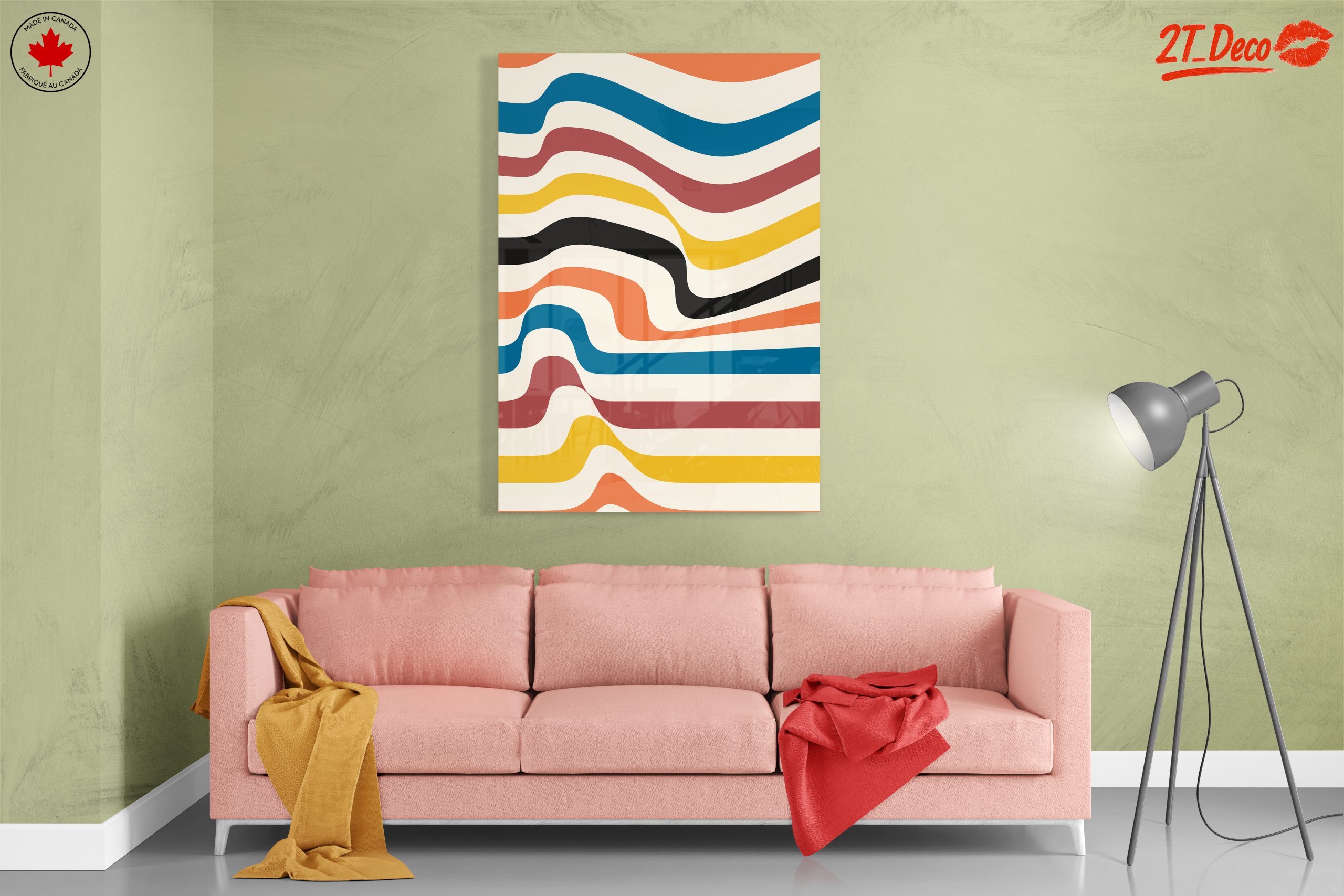 Colorful Waves Abstract Art - Image 7