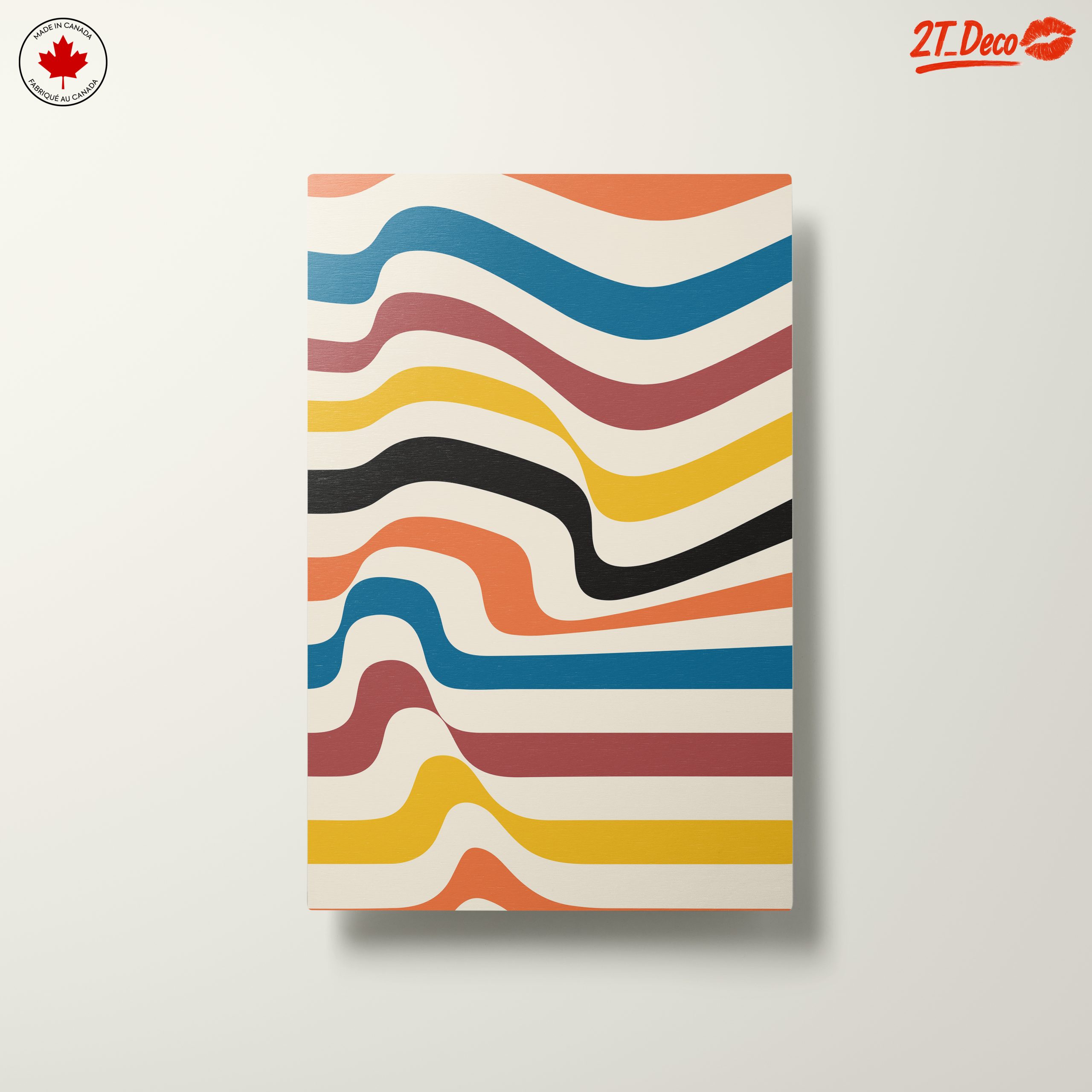 Colorful Waves Abstract Art - Image 10