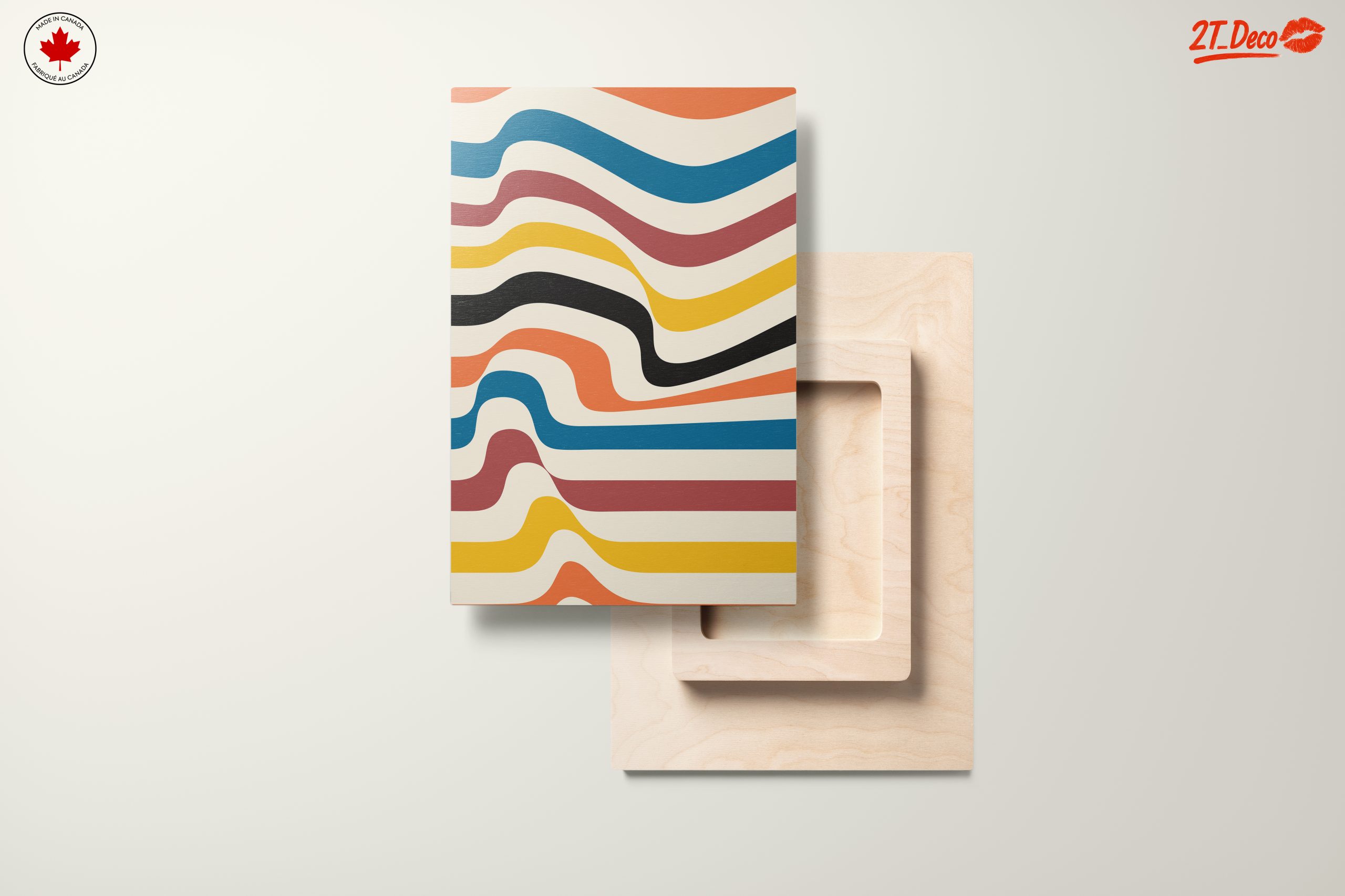 Colorful Waves Abstract Art - Image 11