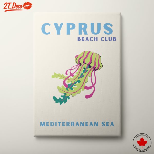 Colorful Jellyfish Art for Beach Club