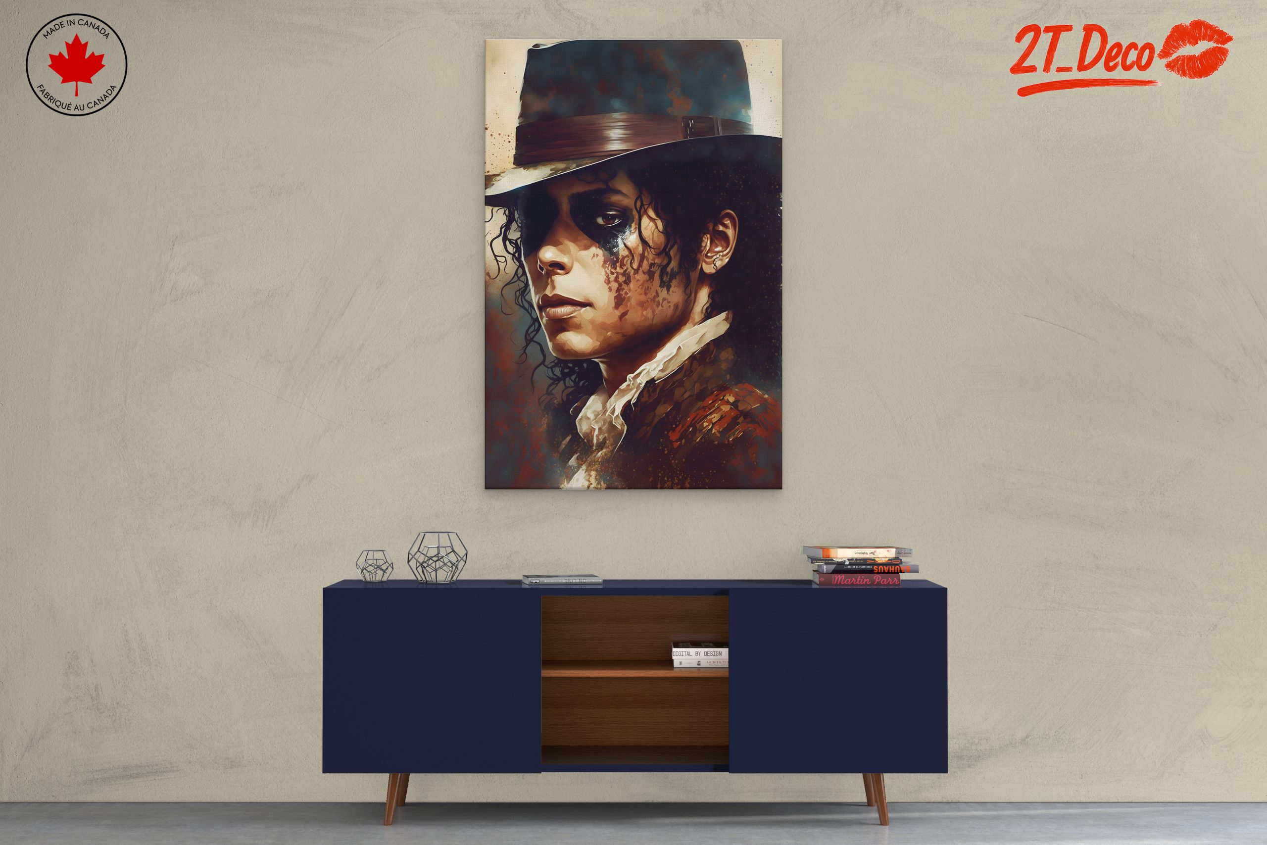 Modern Artistic Portrait of a Figure - Image 3