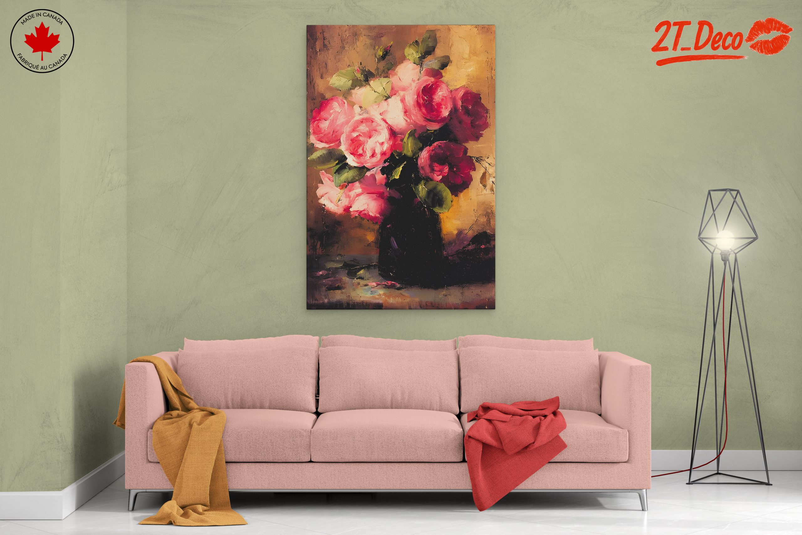 Stunning Floral Arrangement with Pink Roses - Image 2