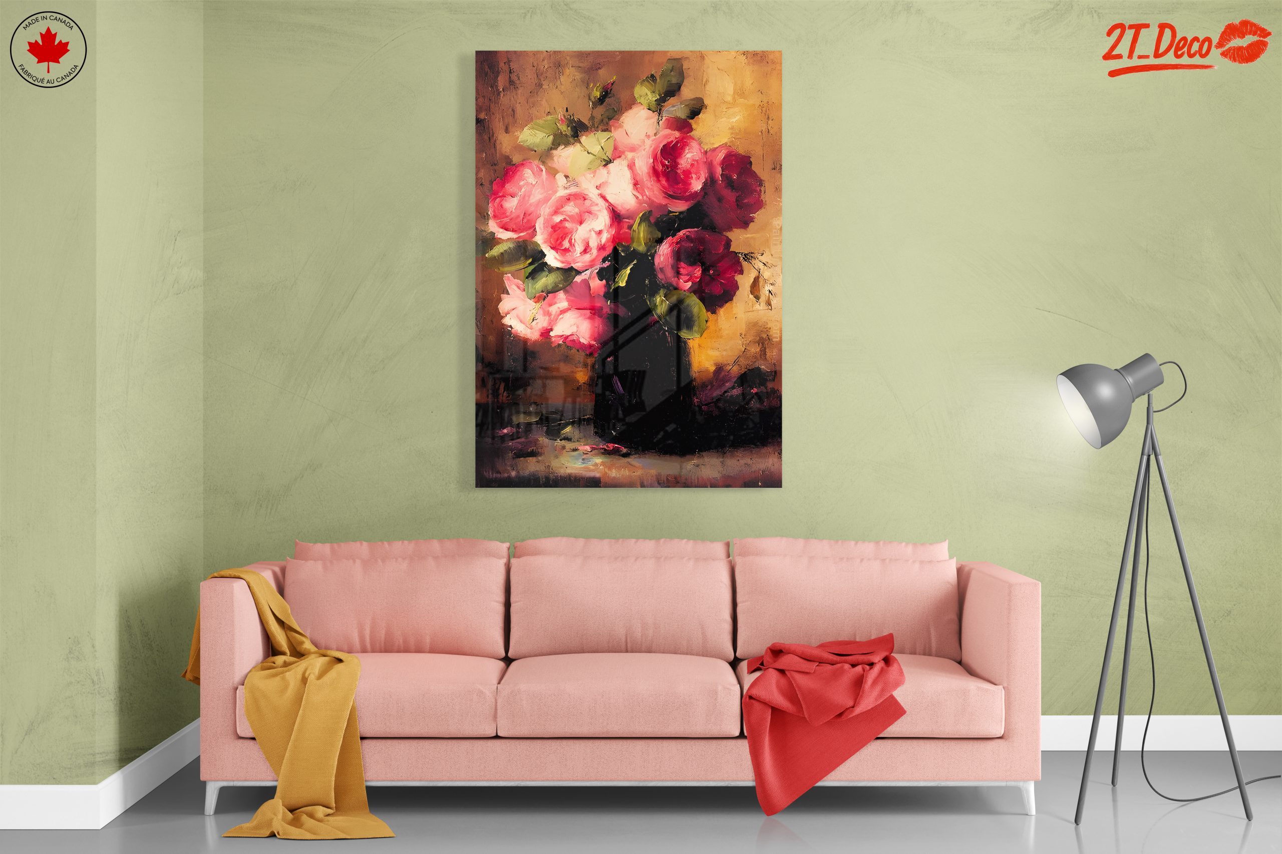 Stunning Floral Arrangement with Pink Roses - Image 7