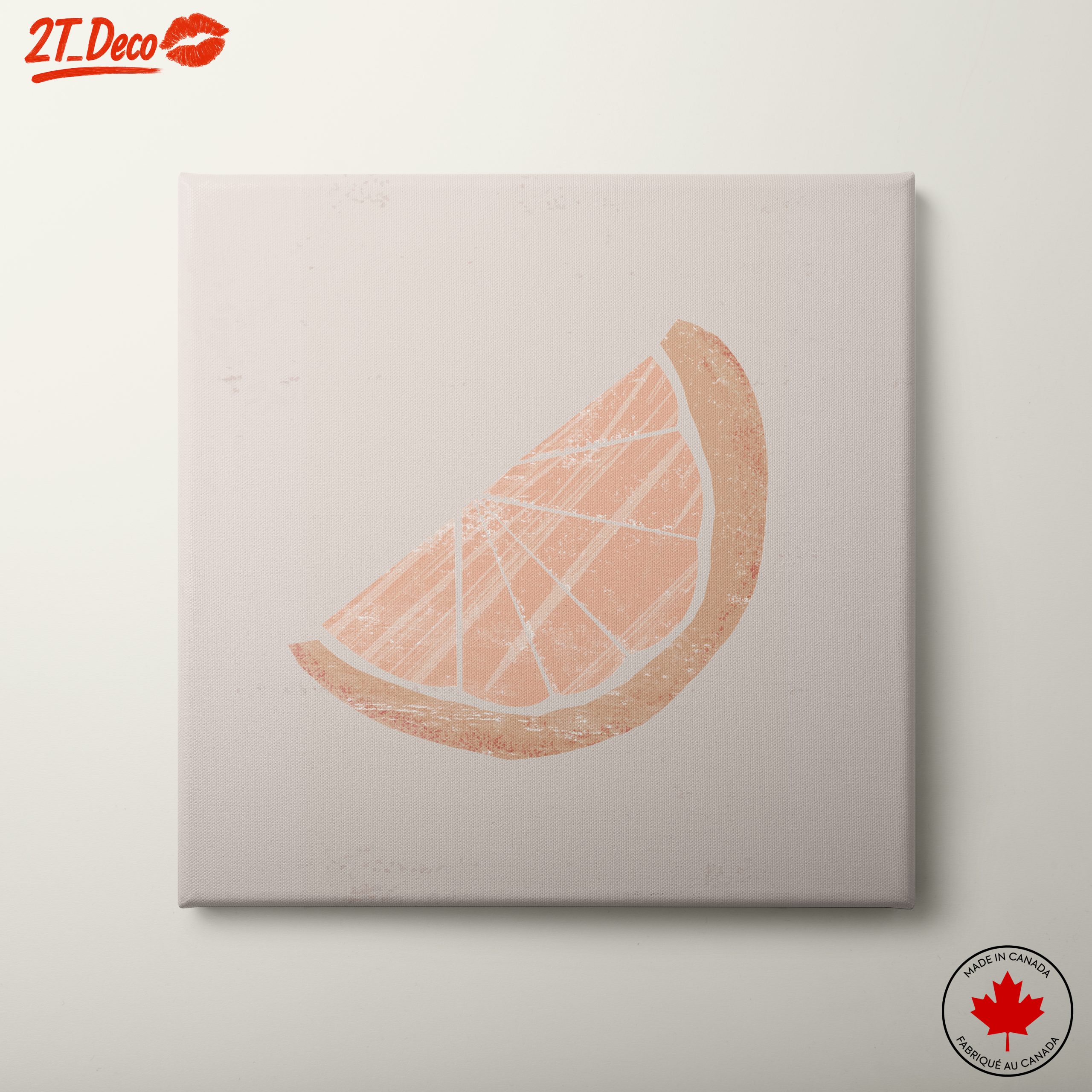 Stylized Abstract Food Slice Art