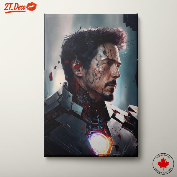 Dramatic Iron Man Character Artwork