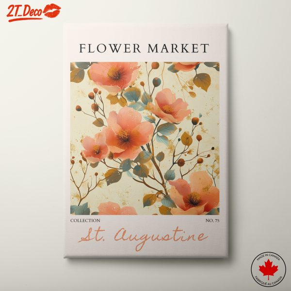 Flower Market Art Featuring Beautiful Blossoms