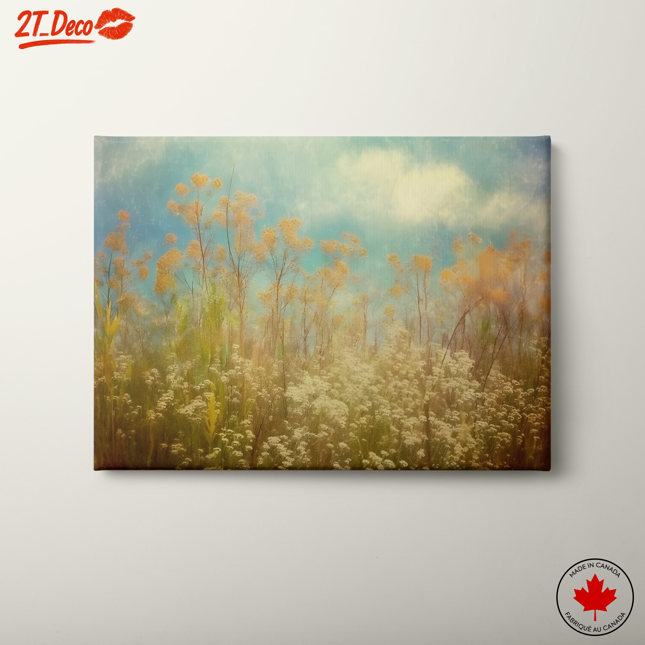Sunlit Floral Landscape Harmony