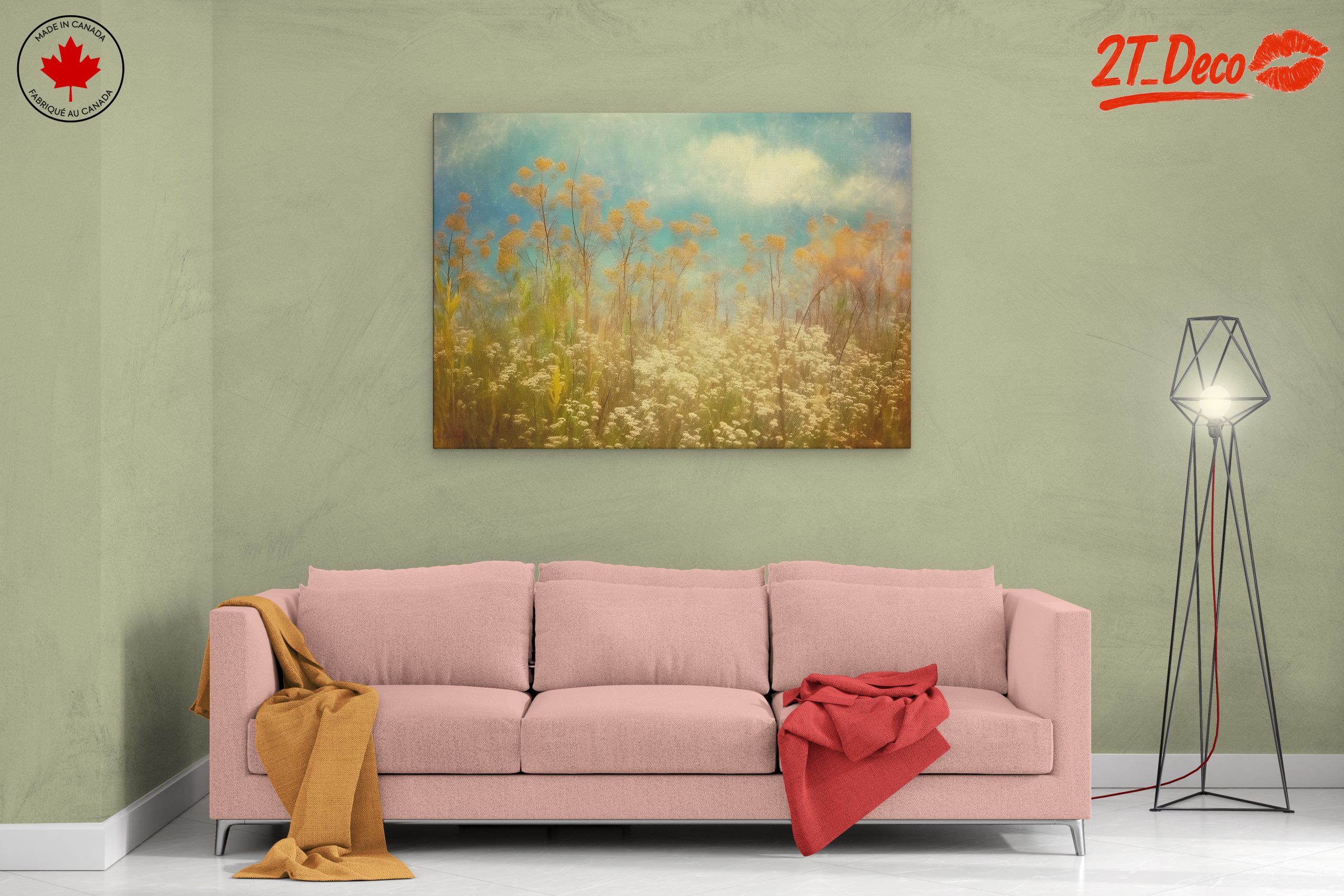 Sunlit Floral Landscape Harmony - Image 2