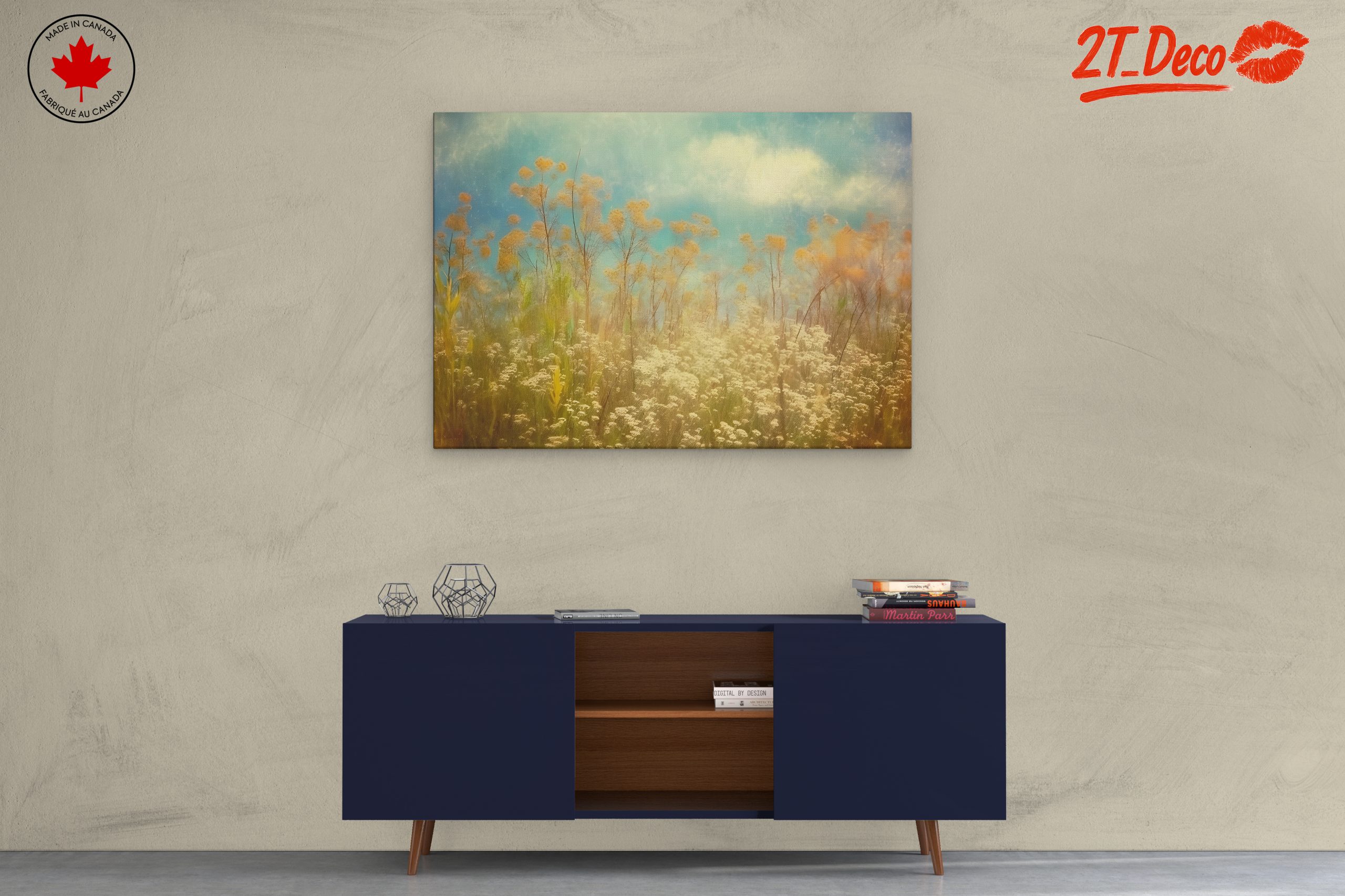 Sunlit Floral Landscape Harmony - Image 3