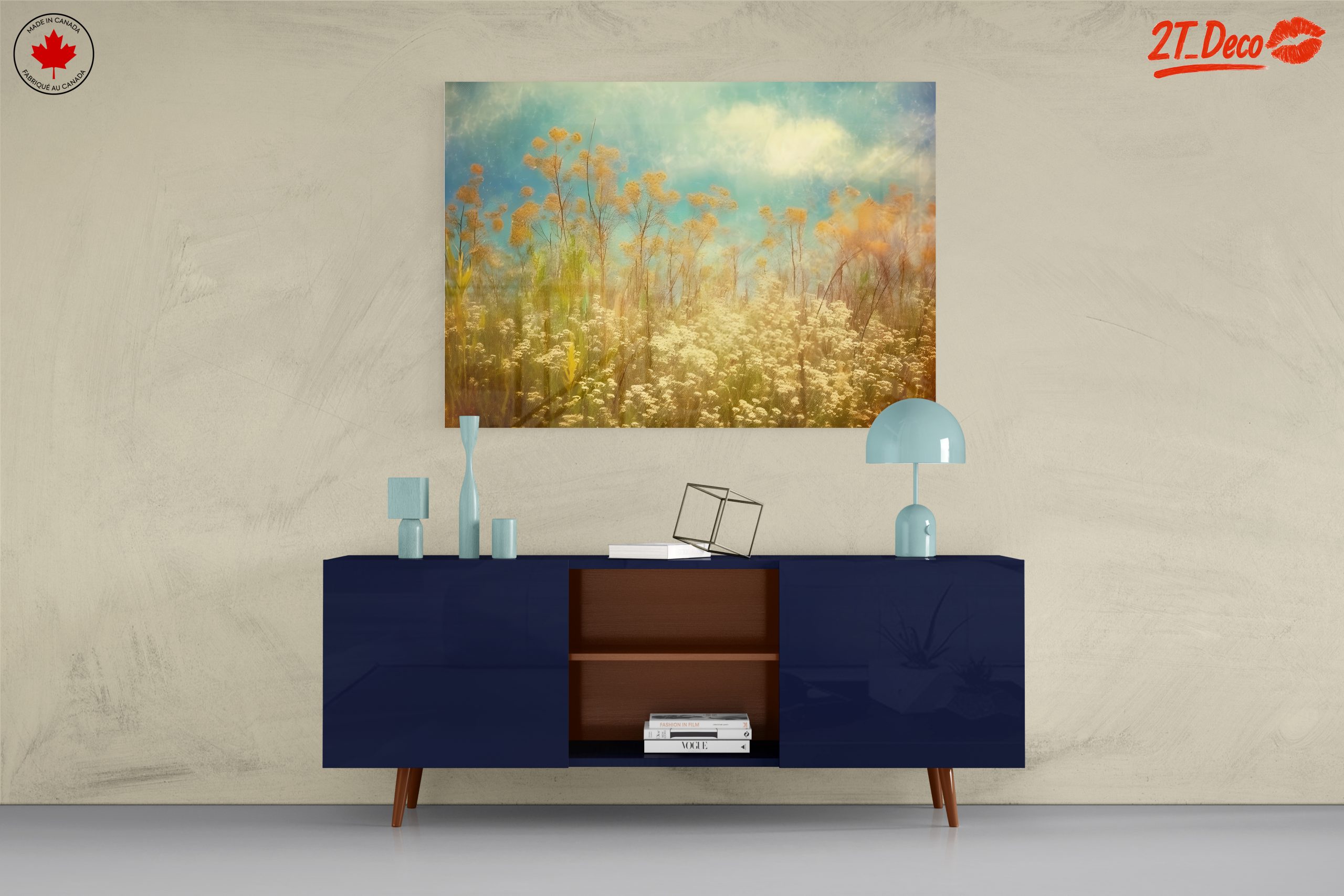 Sunlit Floral Landscape Harmony - Image 8