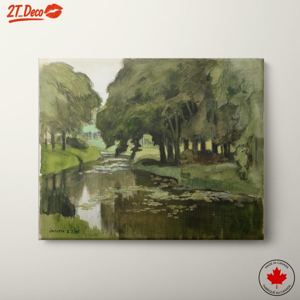 Serene Nature Landscape with River and Trees