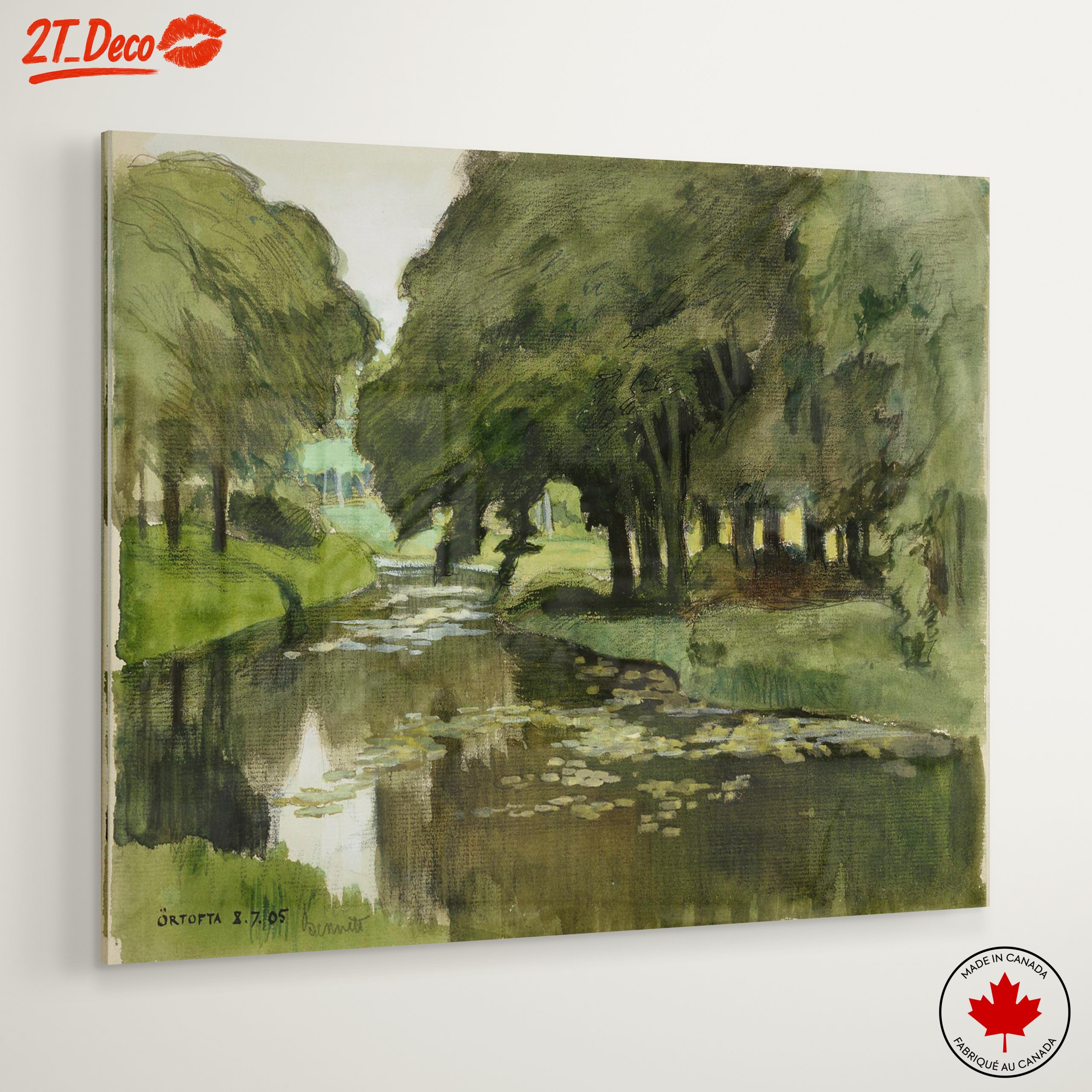 Serene Nature Landscape with River and Trees - Image 6