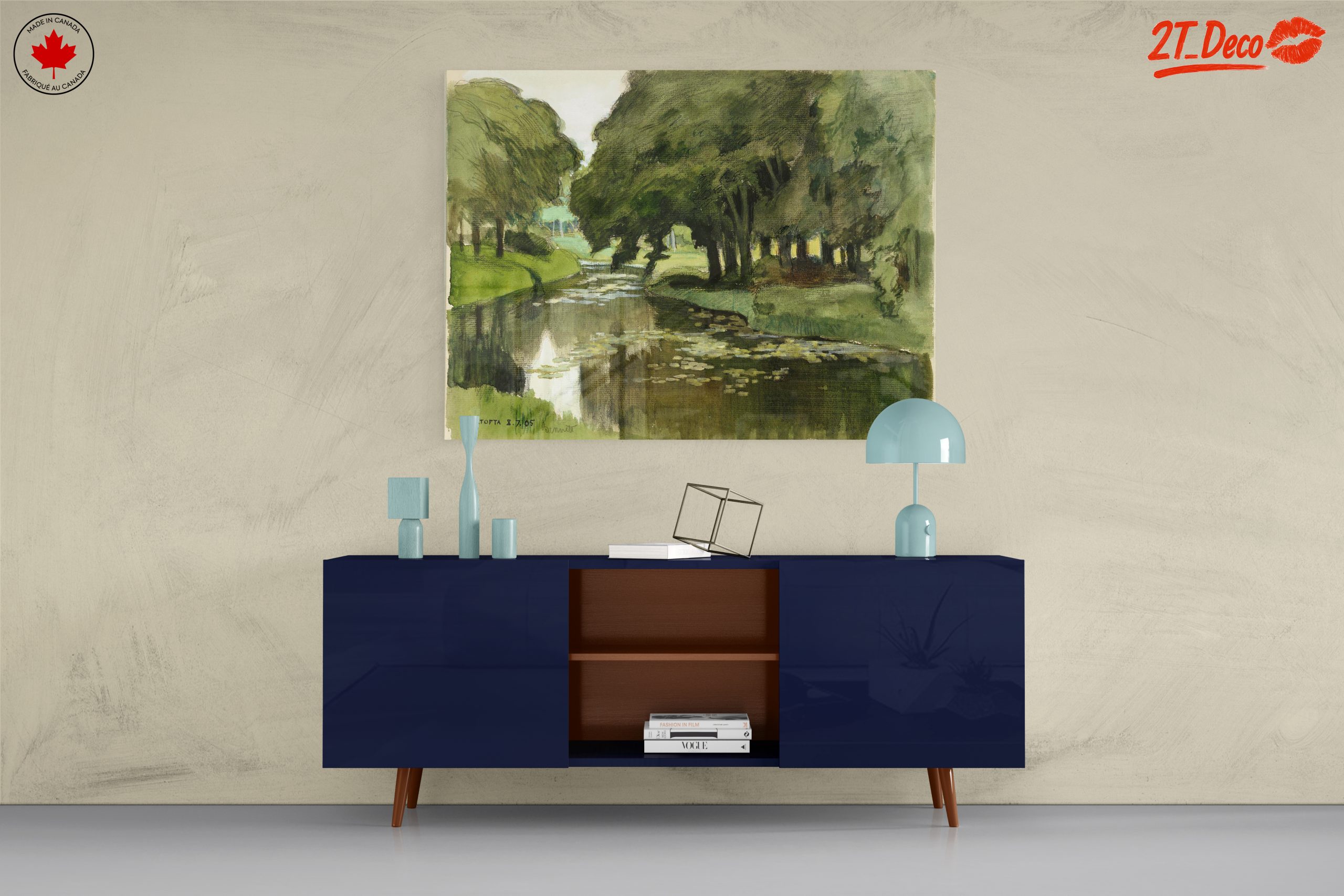 Serene Nature Landscape with River and Trees - Image 8