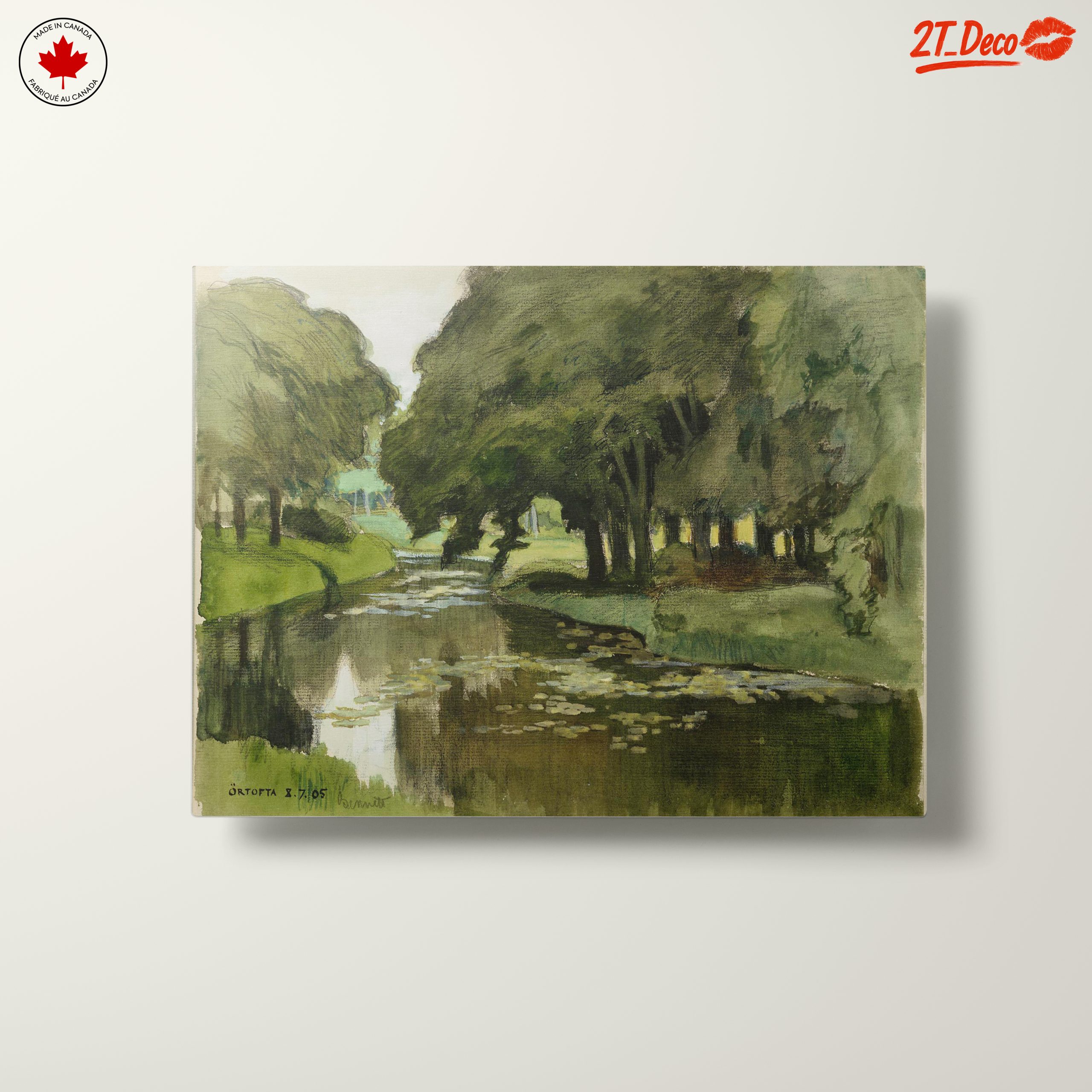 Serene Nature Landscape with River and Trees - Image 10