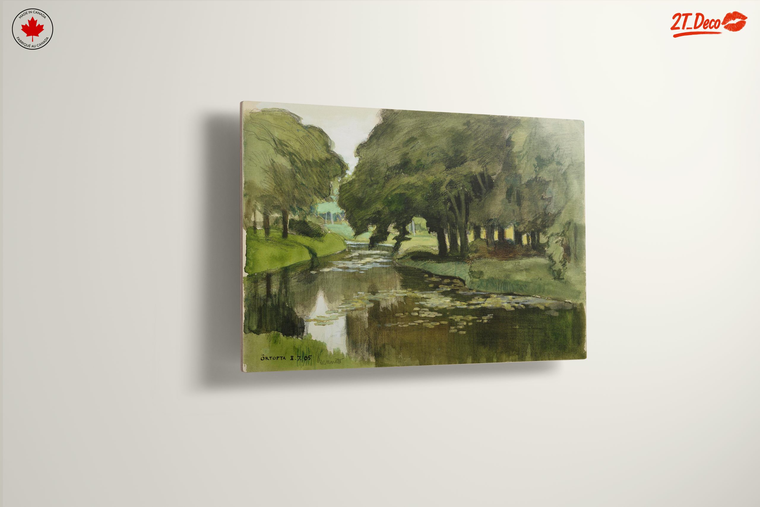 Serene Nature Landscape with River and Trees - Image 13