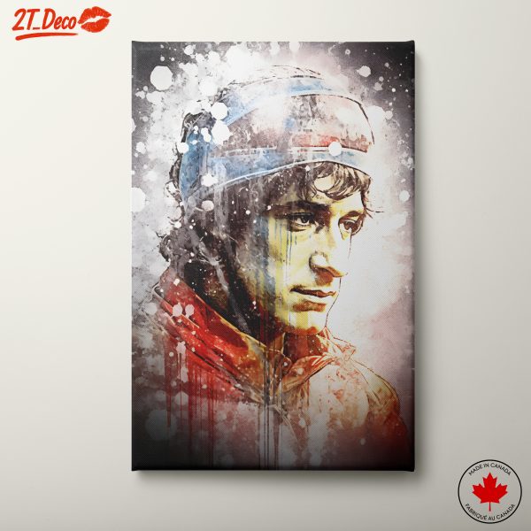 Dynamic Character Portrait of an Athlete