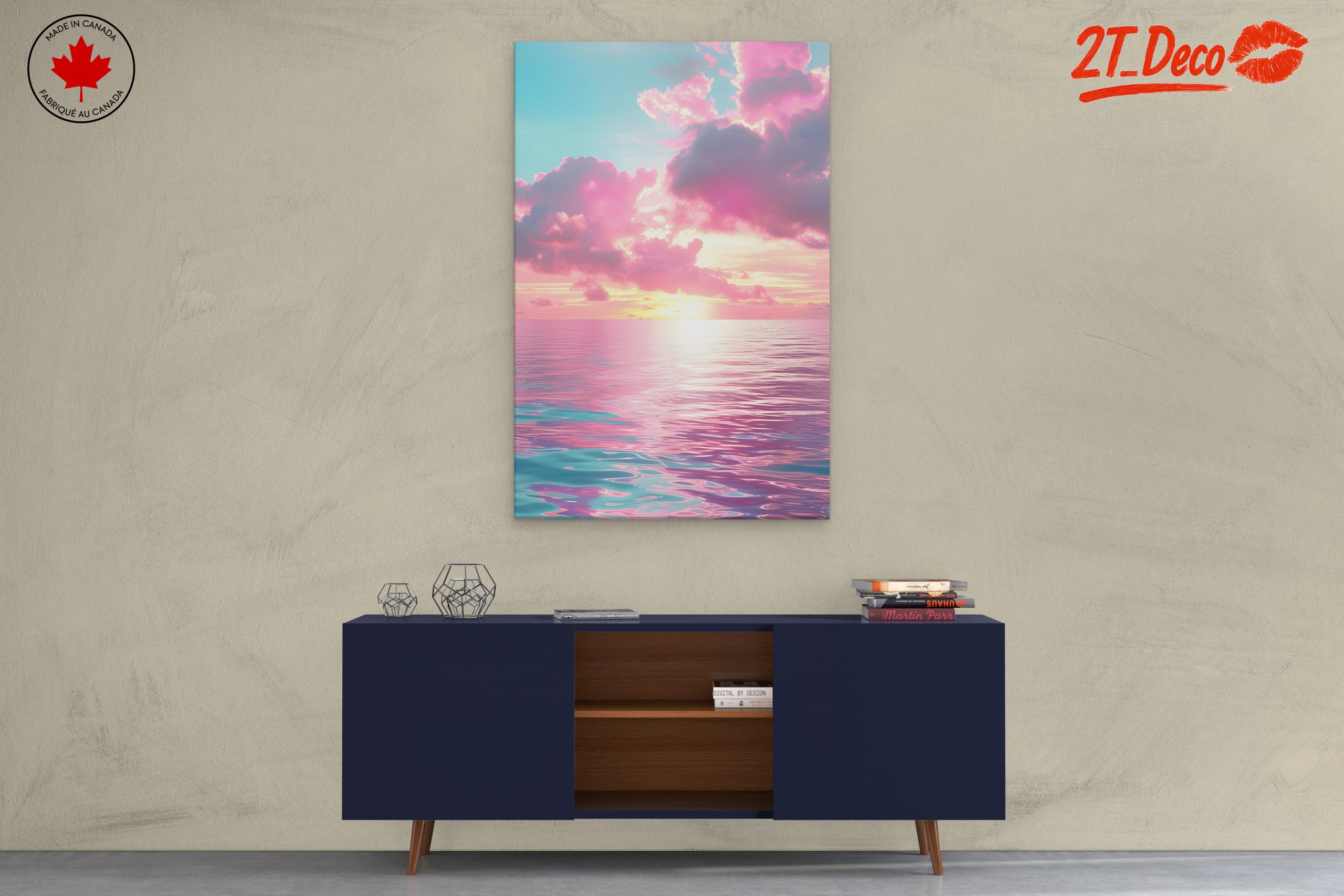 Vibrant Abstract Cloud and Ocean Art - Image 3