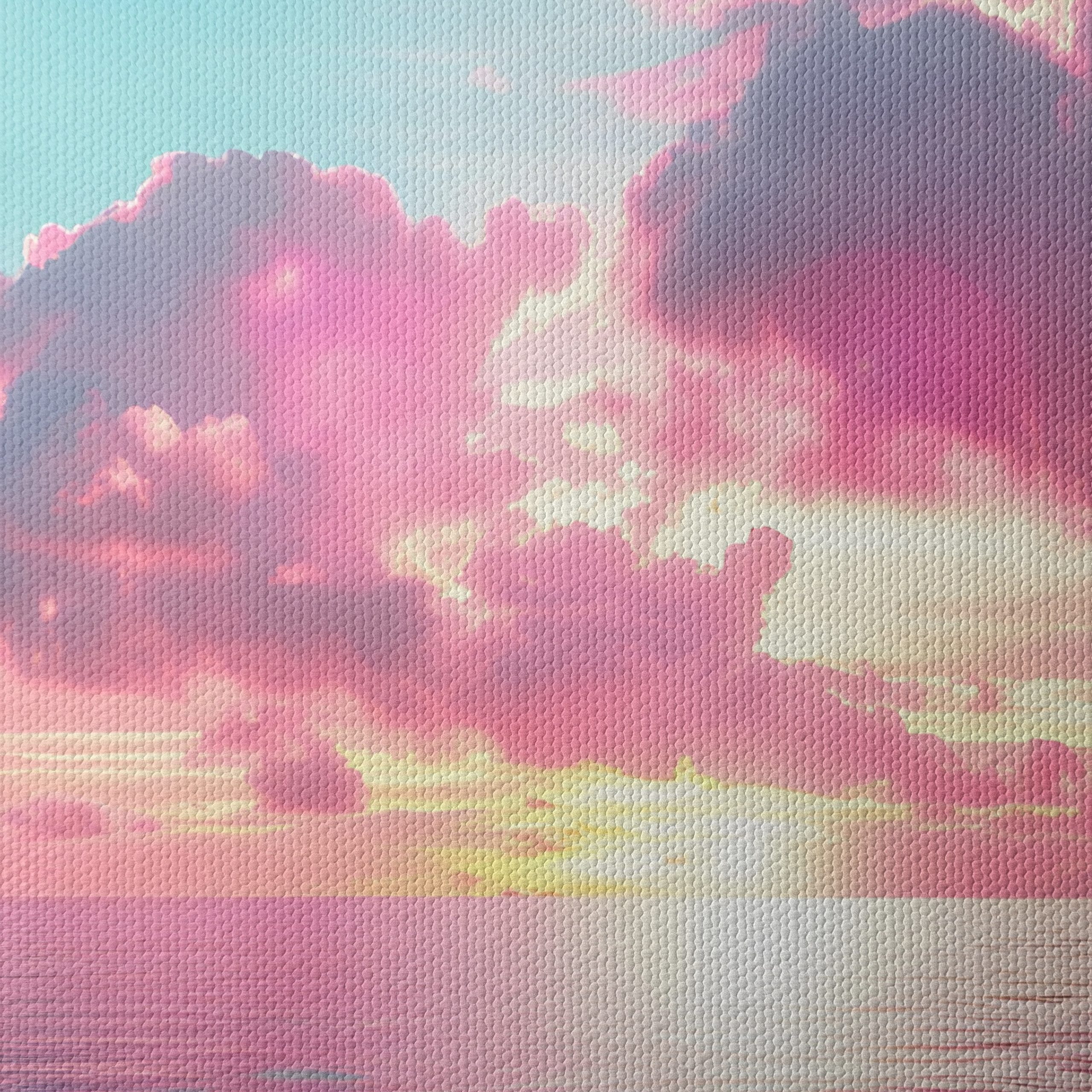Vibrant Abstract Cloud and Ocean Art - Image 4