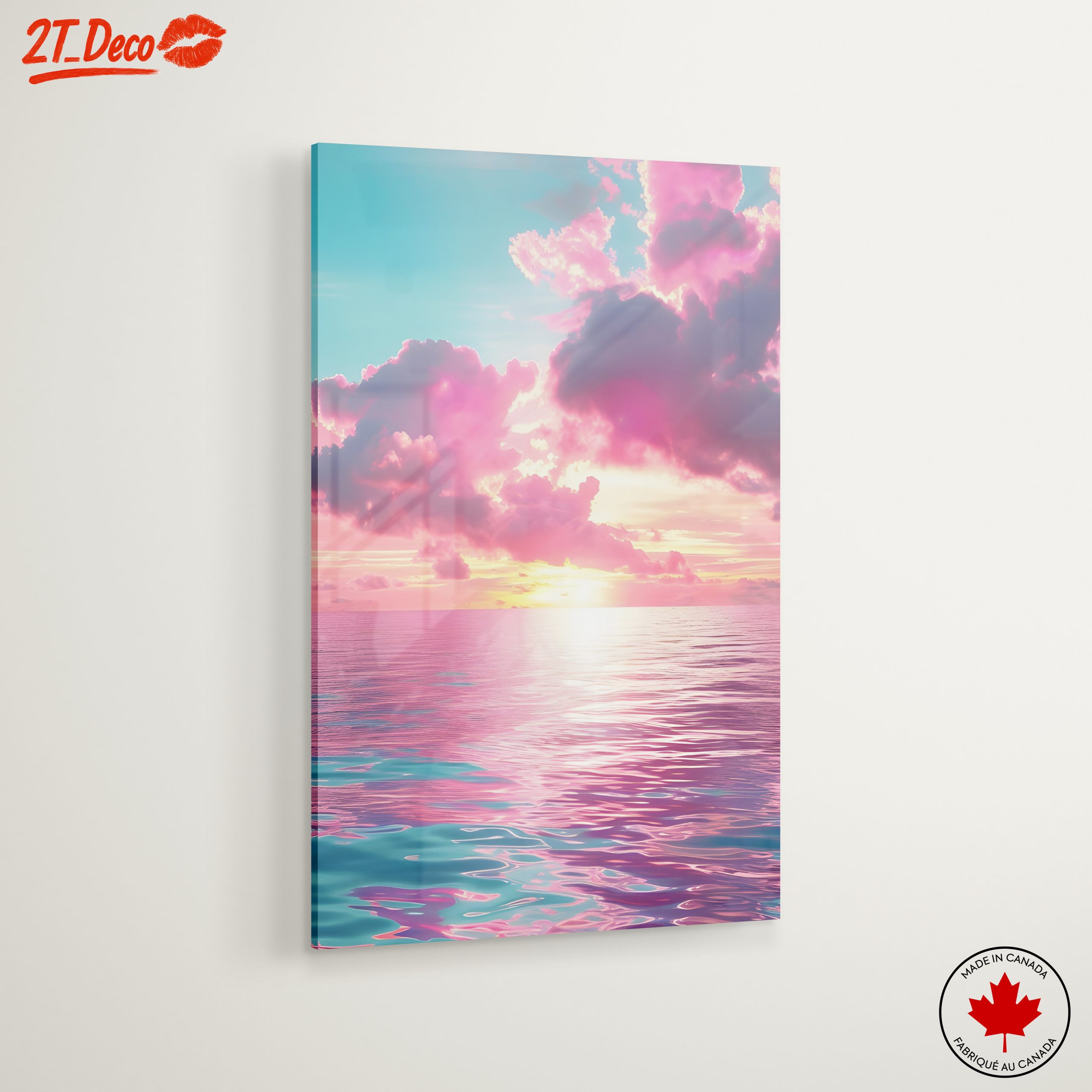 Vibrant Abstract Cloud and Ocean Art - Image 6