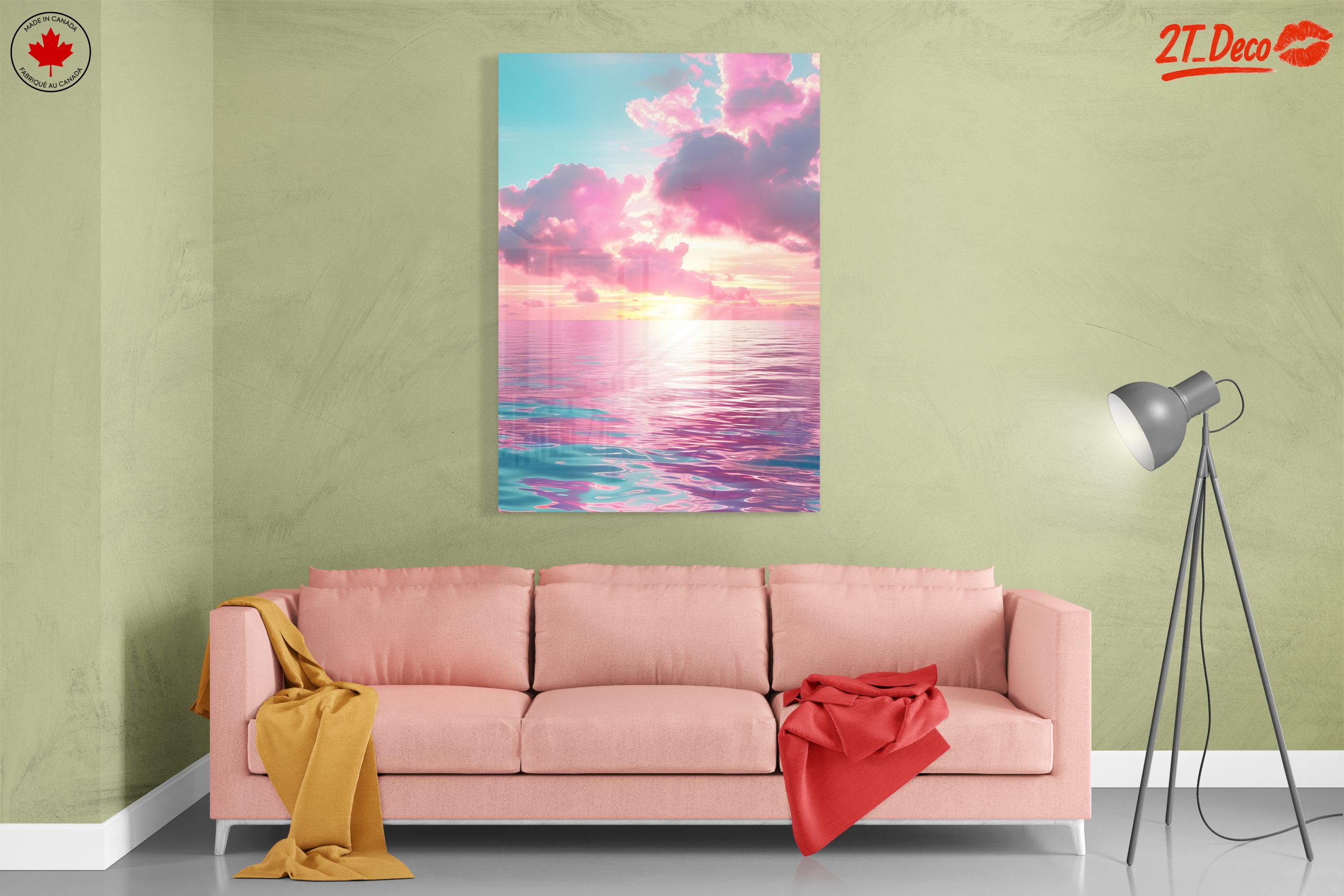 Vibrant Abstract Cloud and Ocean Art - Image 7
