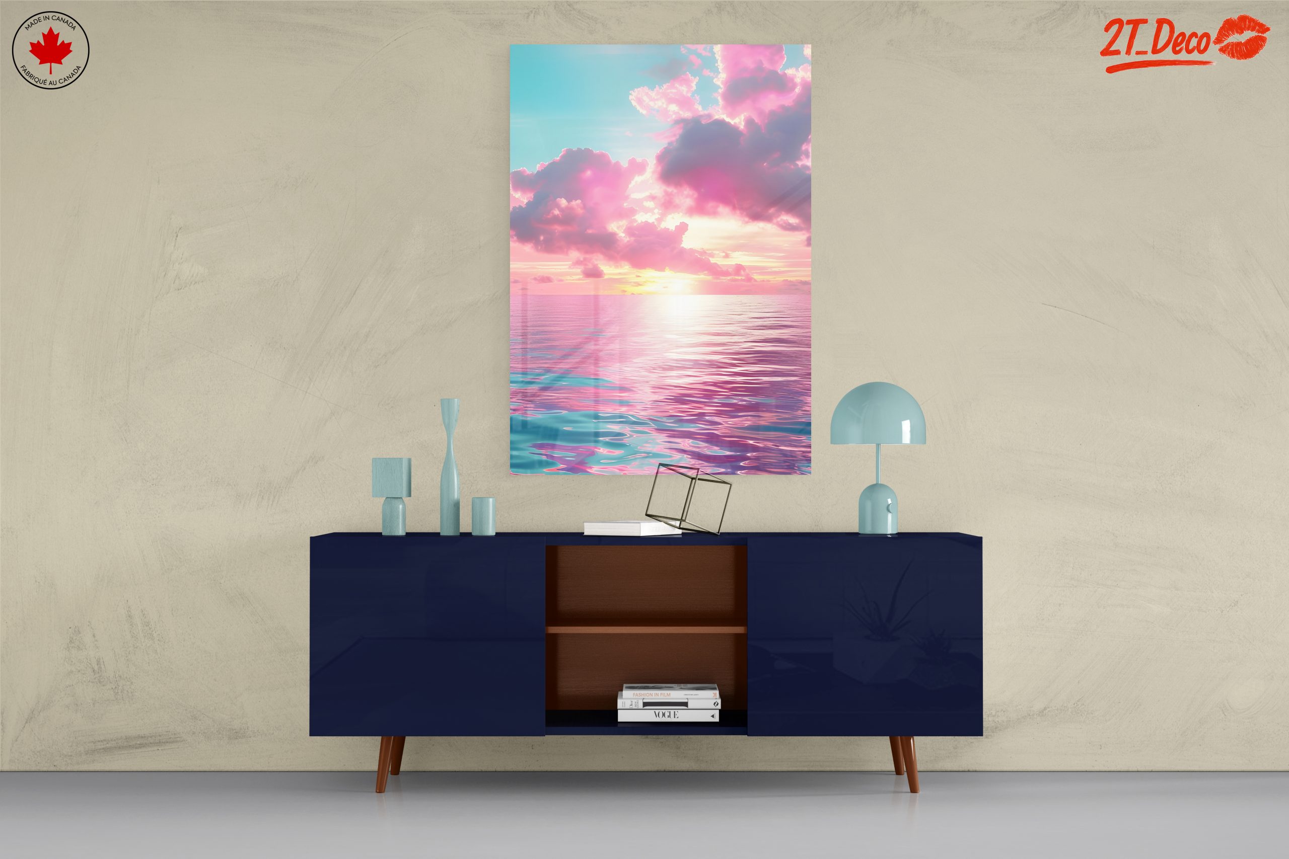 Vibrant Abstract Cloud and Ocean Art - Image 8