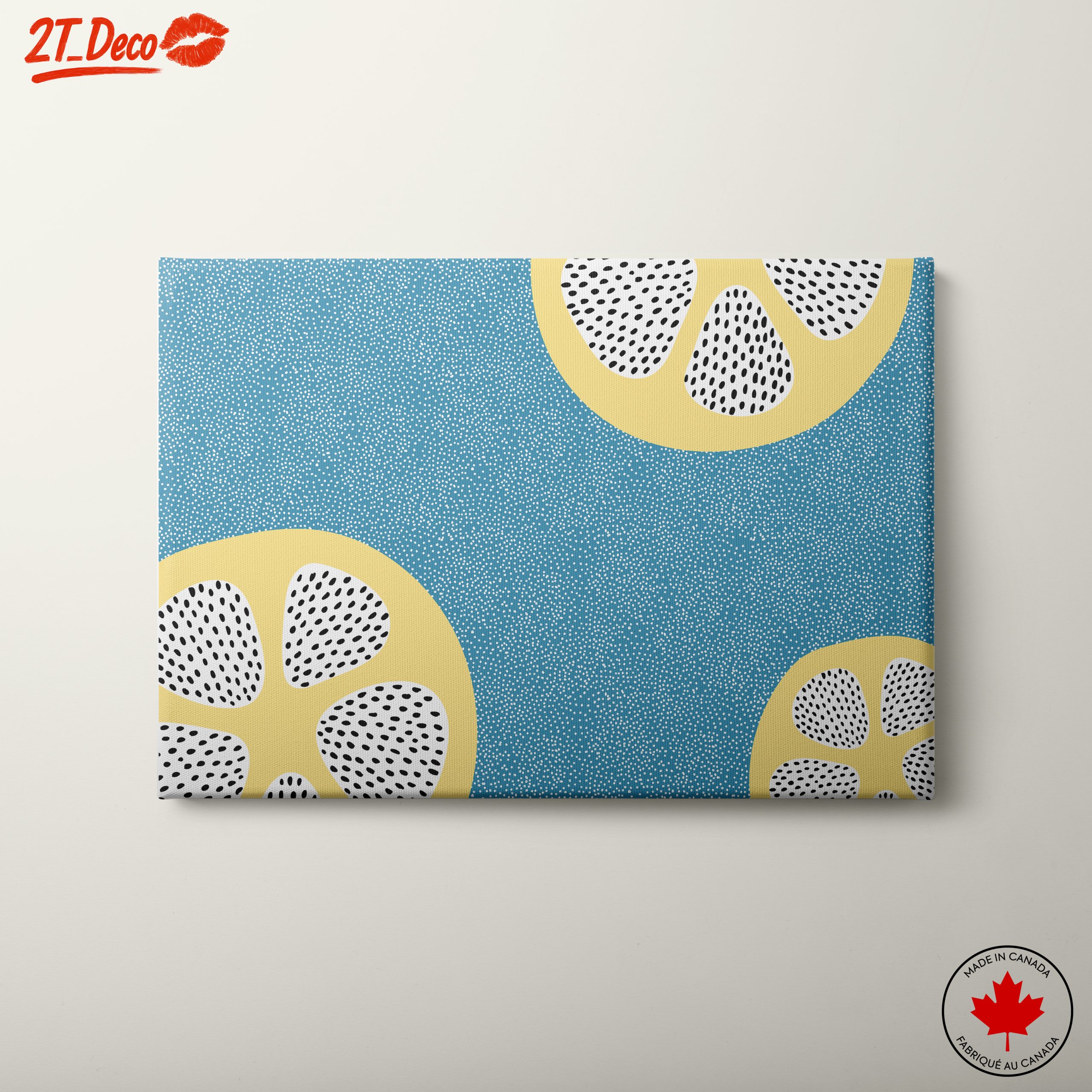 Vibrant Fruit Slice Abstract Design
