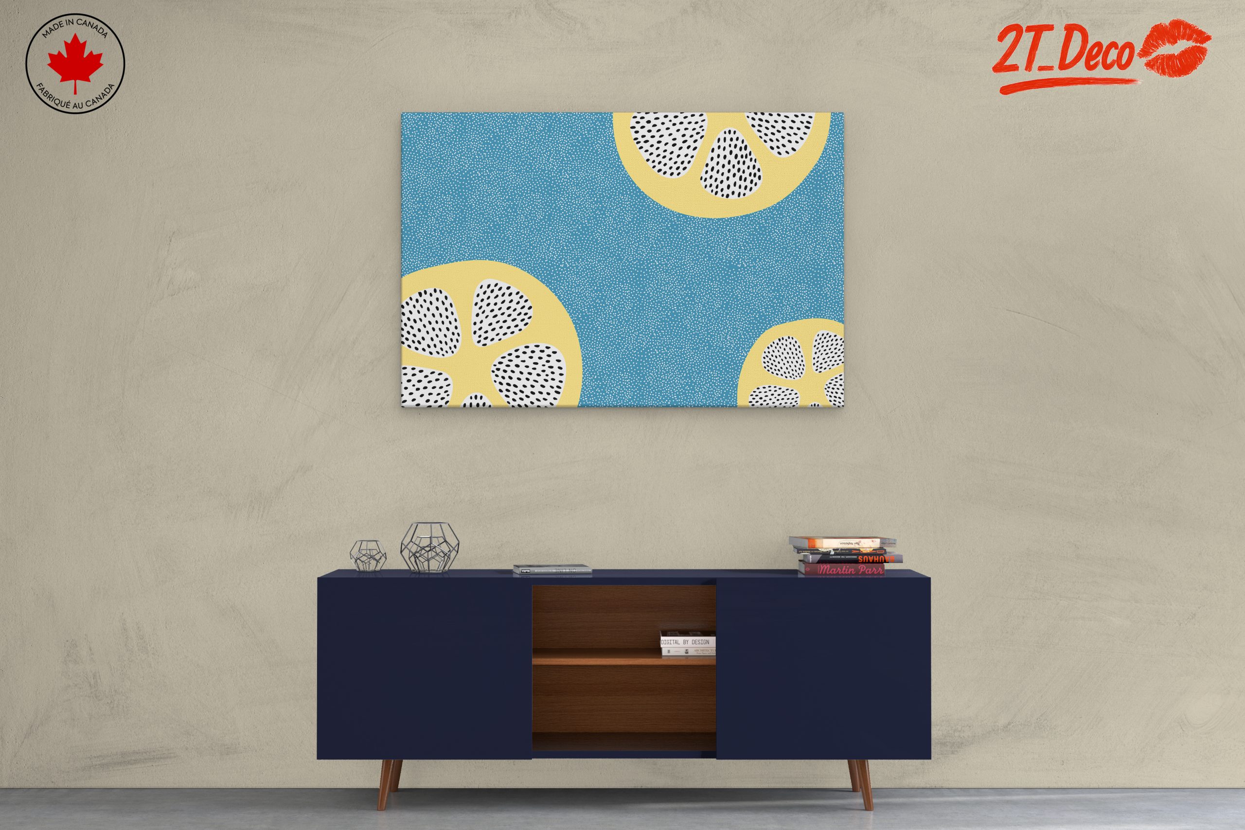 Vibrant Fruit Slice Abstract Design - Image 3
