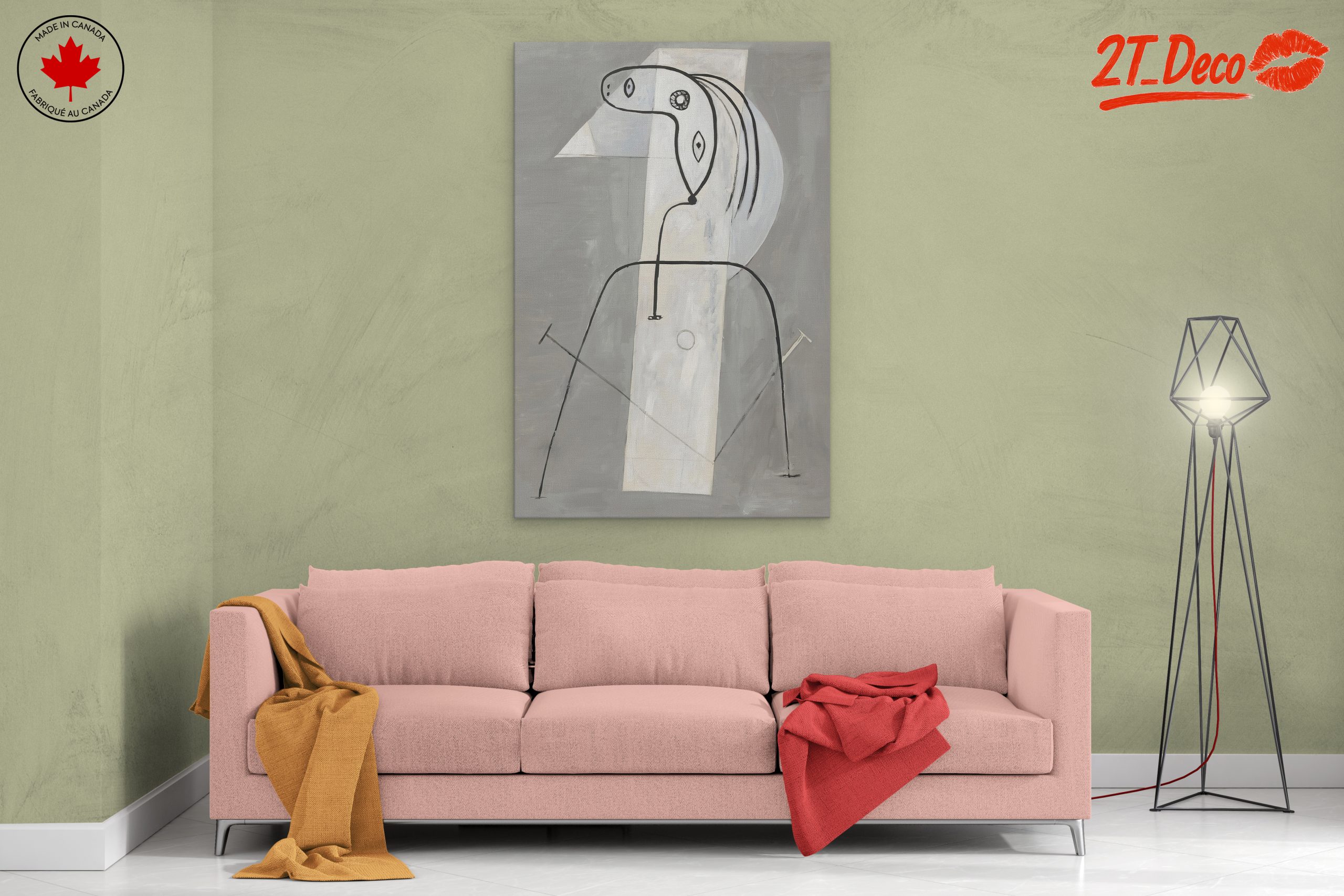 Stylized Abstract Horse Figure Art - Image 2