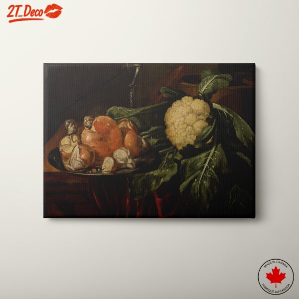 Abstract Food Composition with Vegetables