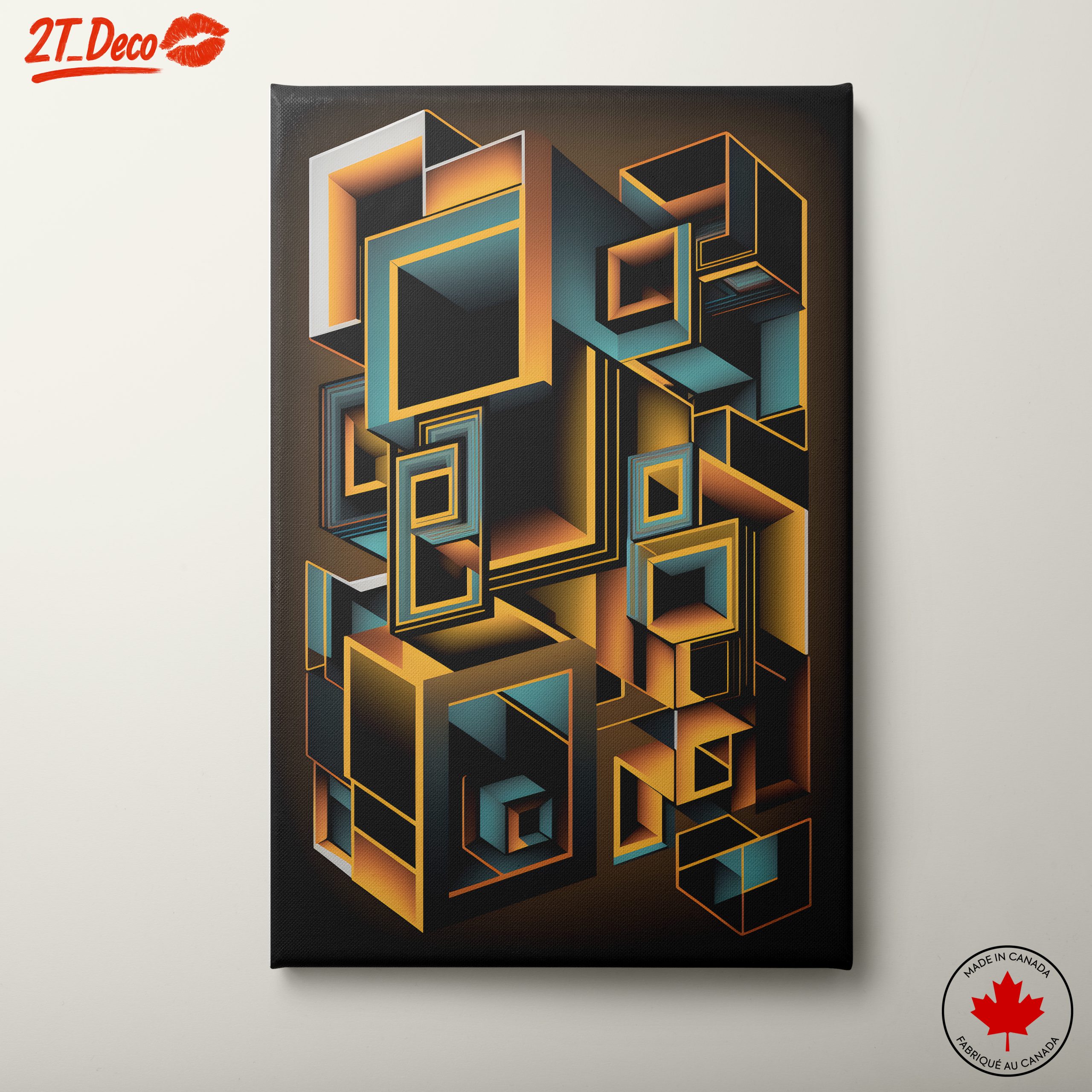 Vibrant Geometric Abstract Artwork 14