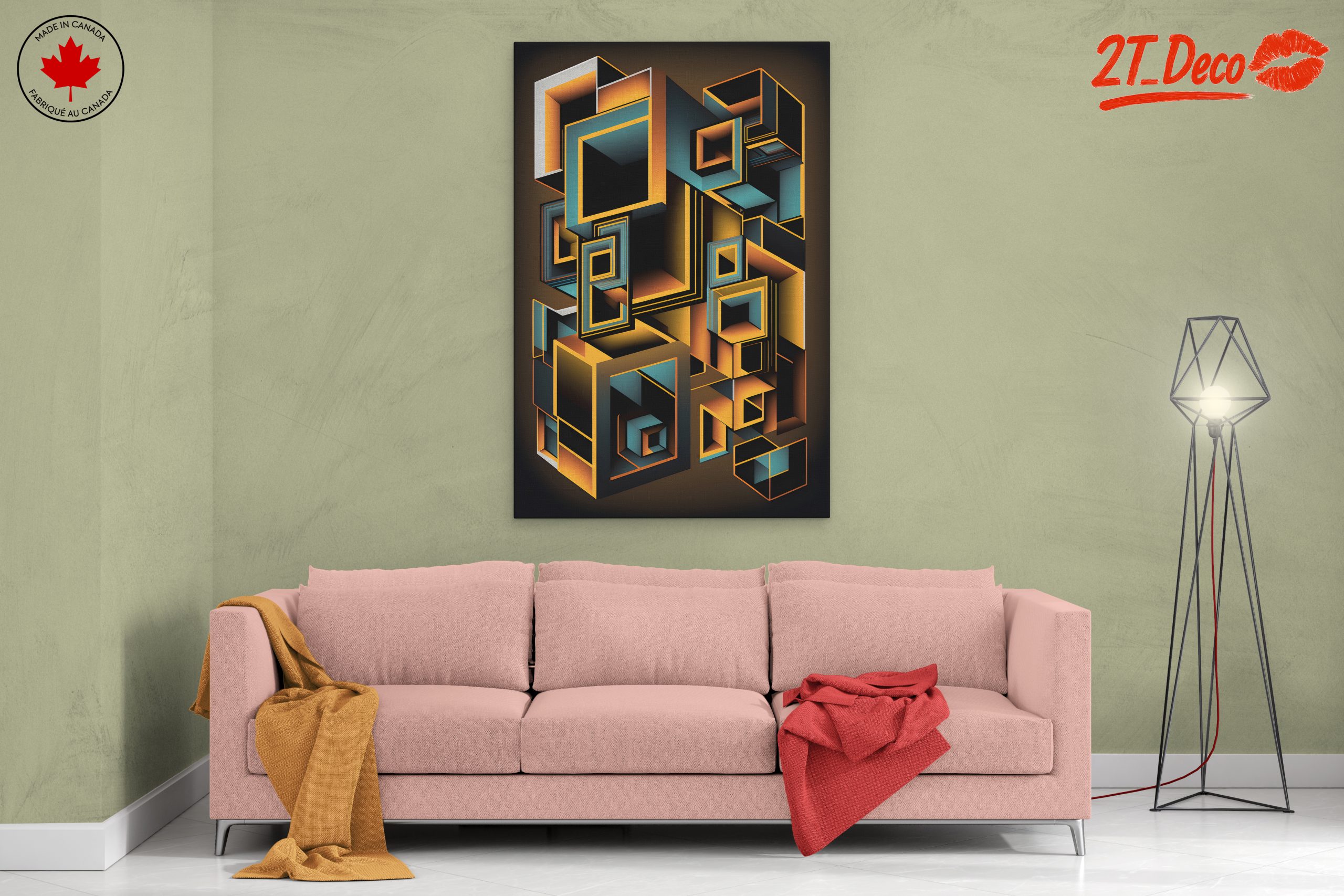 Vibrant Geometric Abstract Artwork 14 - Image 2