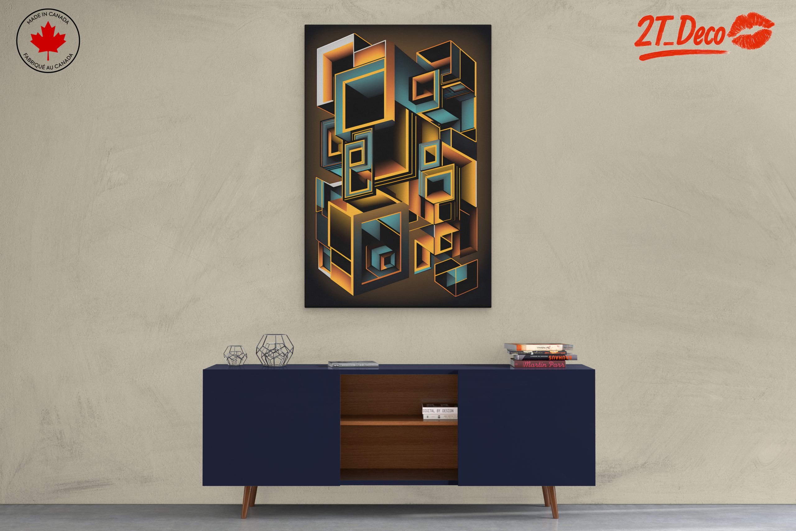 Vibrant Geometric Abstract Artwork 14 - Image 3