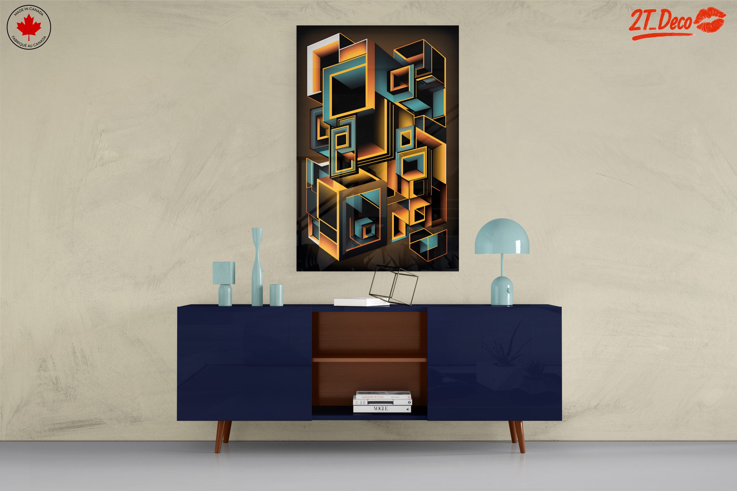 Vibrant Geometric Abstract Artwork 14 - Image 8
