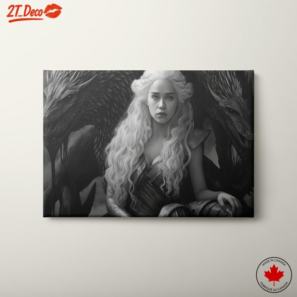 Fantasy Character with Dragons Art