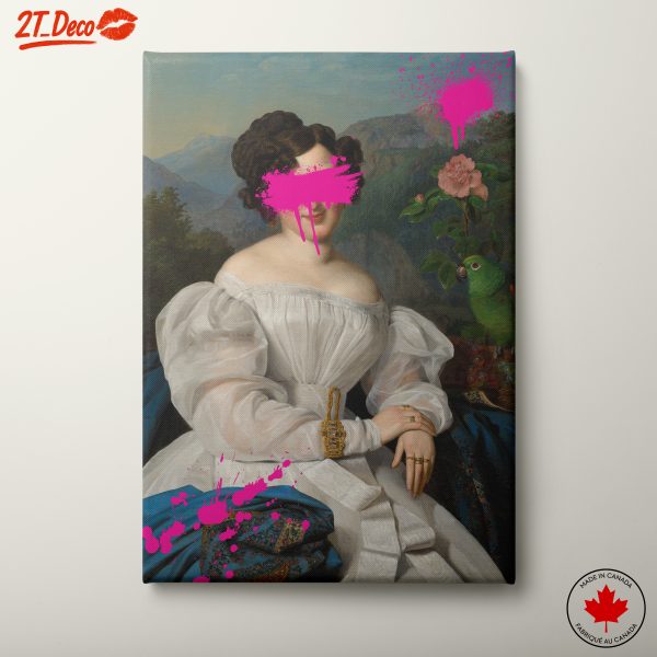Contemporary Portrait with Vibrant Elements