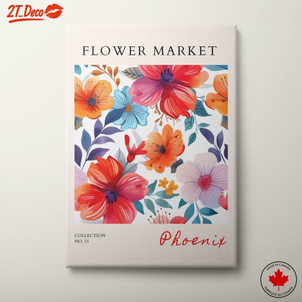 Vibrant Flower Market Art 2